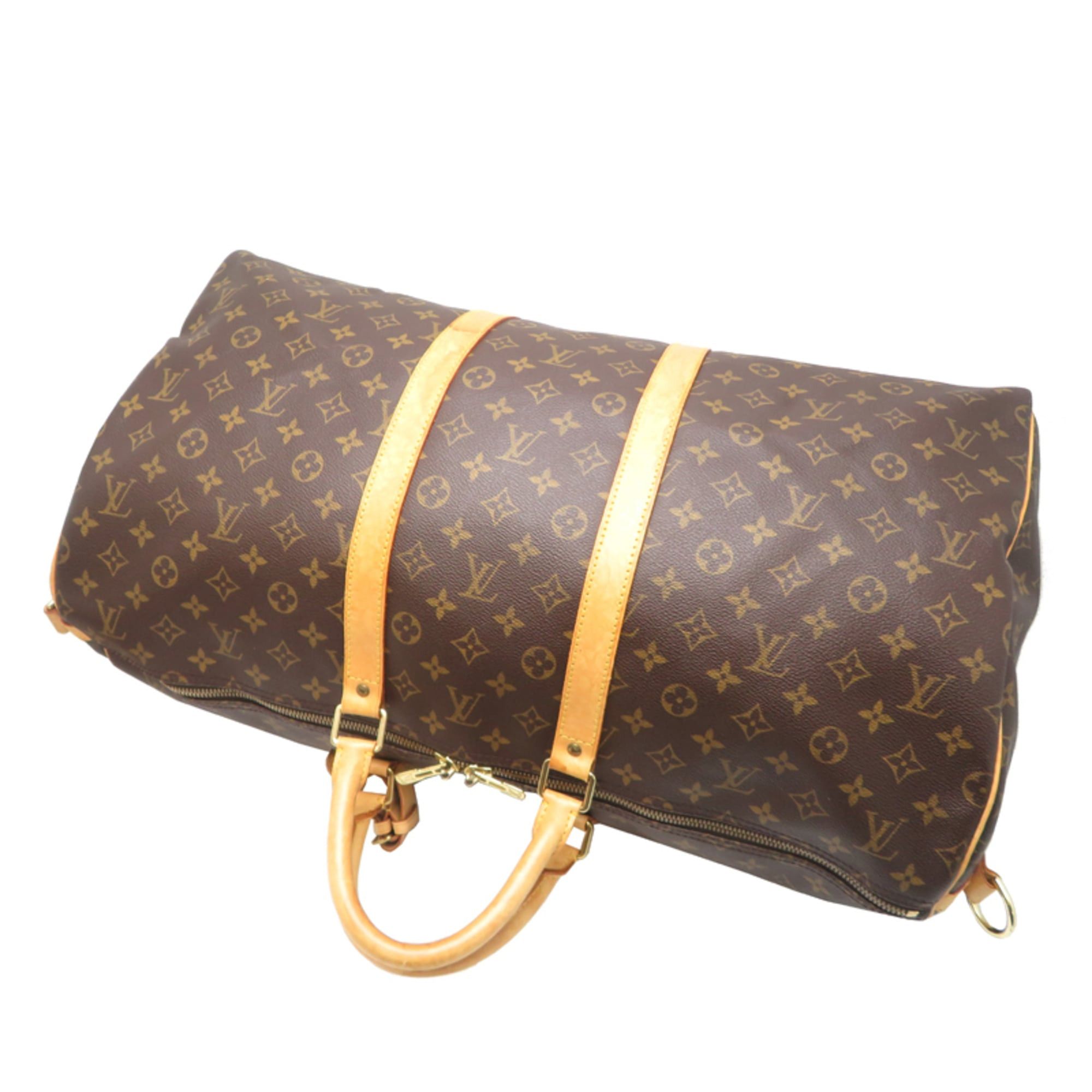 Louis Vuitton Louis Vuitton Keepall Bandoulière 55 Women's/Men's Boston Bag M41414 Monogram Brown Size ONE SIZE - 4 Thumbnail
