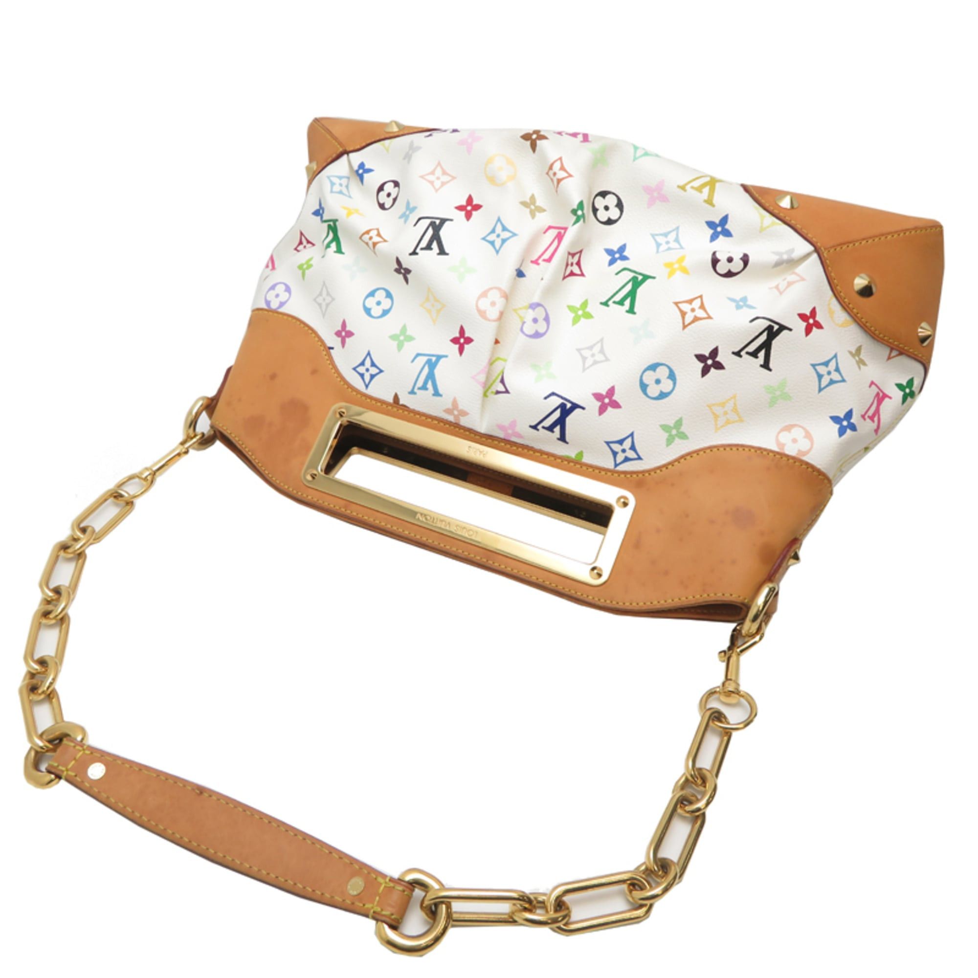 Louis Vuitton Louis Vuitton Judy GM Women's Shoulder Bag M40253 (Discontinued) Monogram Multicolor White Size ONE SIZE - 4 Thumbnail