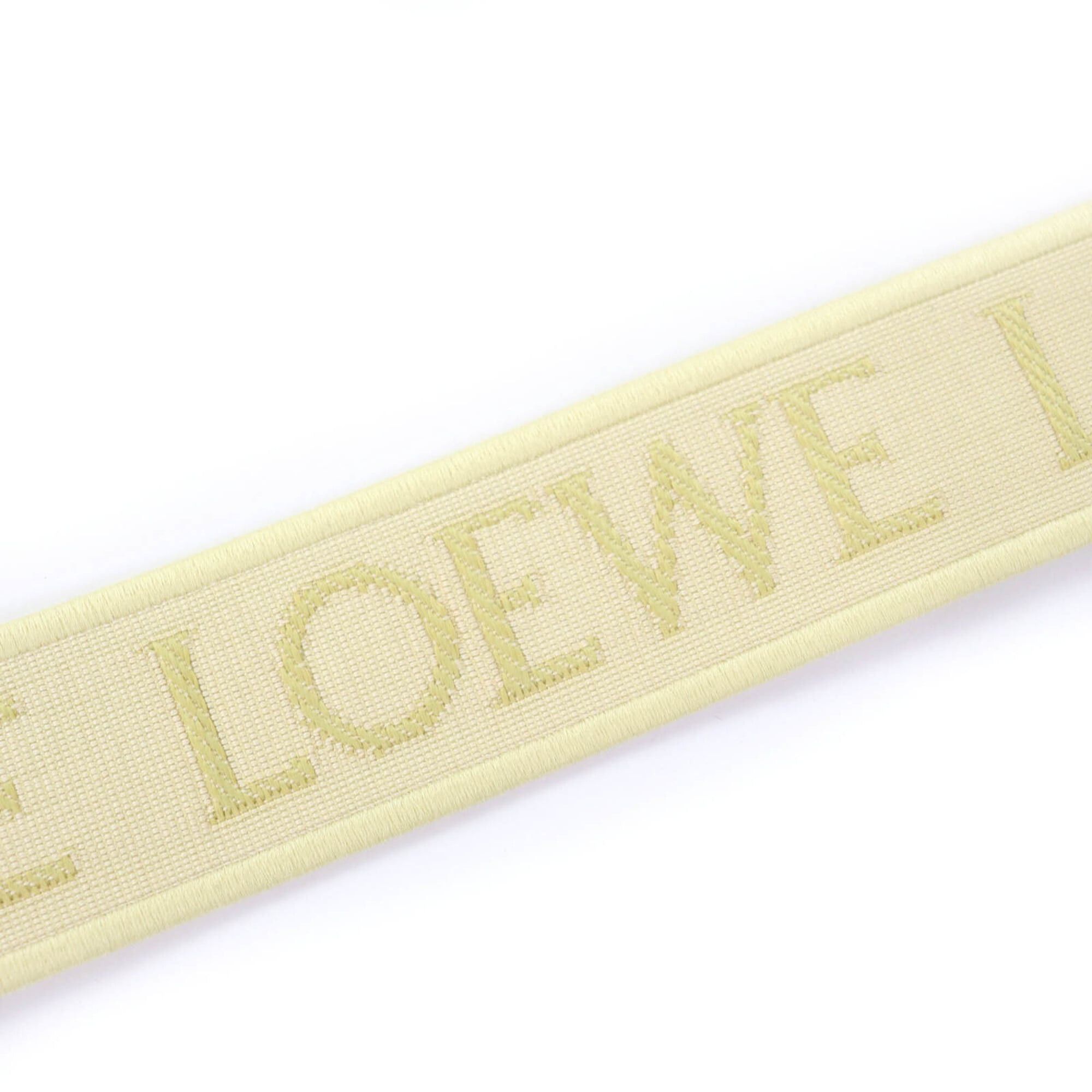 Loewe LOEWE (Loewe) Leather Trim Anagram Logo Shoulder Strap, Yellow, Gold Hardware, Made in Spain, Women's, with Dust Bag Size ONE SIZE - 4 Thumbnail