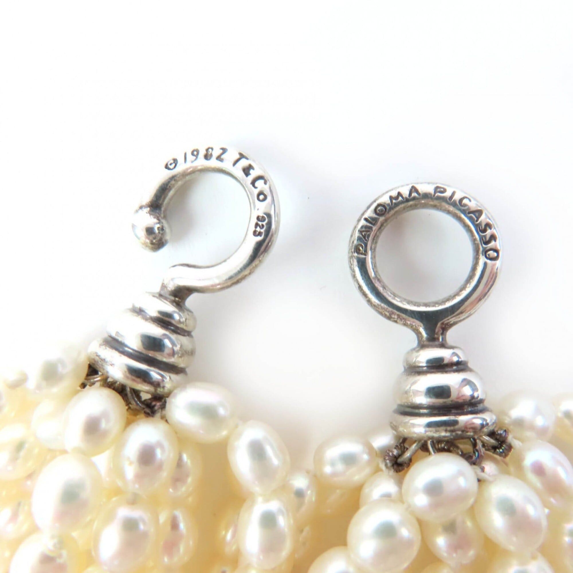 Tiffany & Co. TIFFANY&Co. Tiffany Torsade Necklace, Pearl, 925 Sterling Silver, White, Silver Hardware, Weight 105g, Women's, Comes with Box and Dust Bag. Size ONE SIZE - 6 Thumbnail