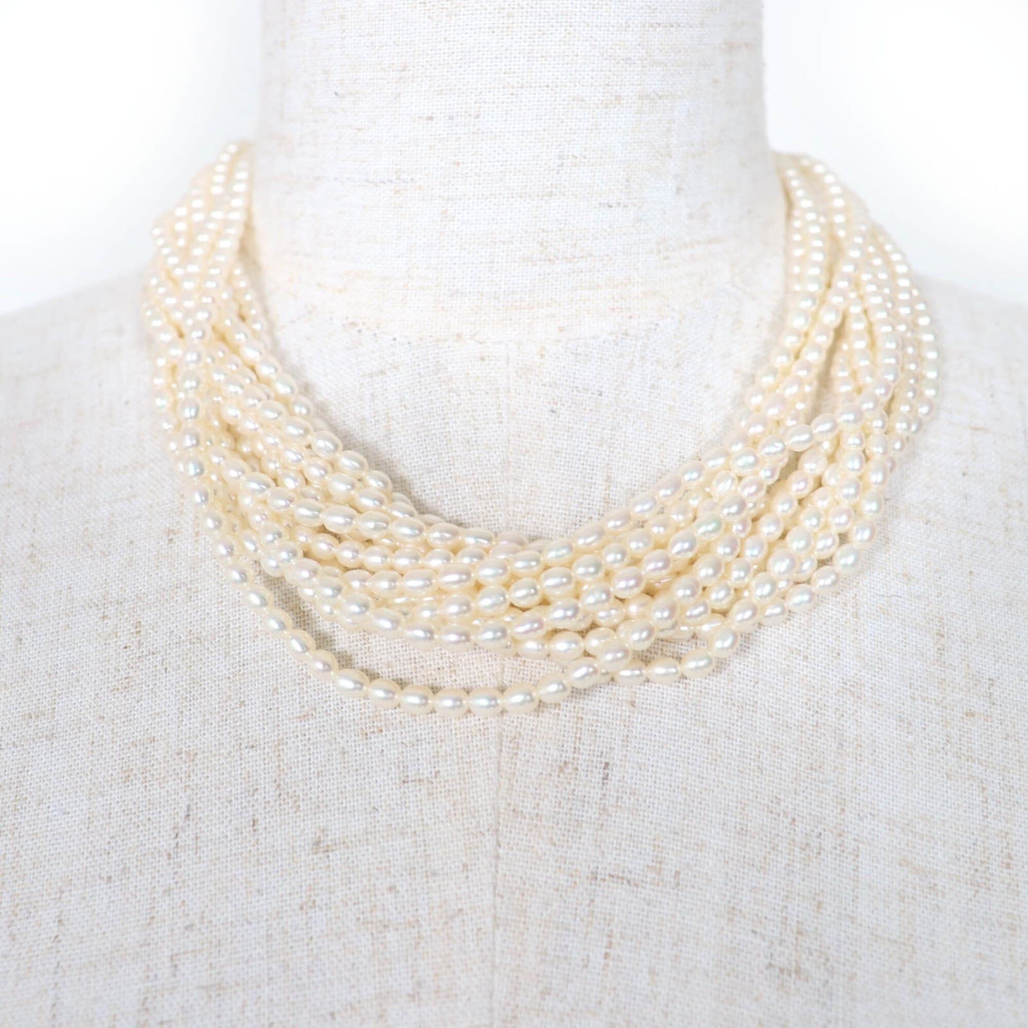 Tiffany & Co. TIFFANY&Co. Tiffany Torsade Necklace, Pearl, 925 Sterling Silver, White, Silver Hardware, Weight 105g, Women's, Comes with Box and Dust Bag. Size ONE SIZE - 3 Thumbnail