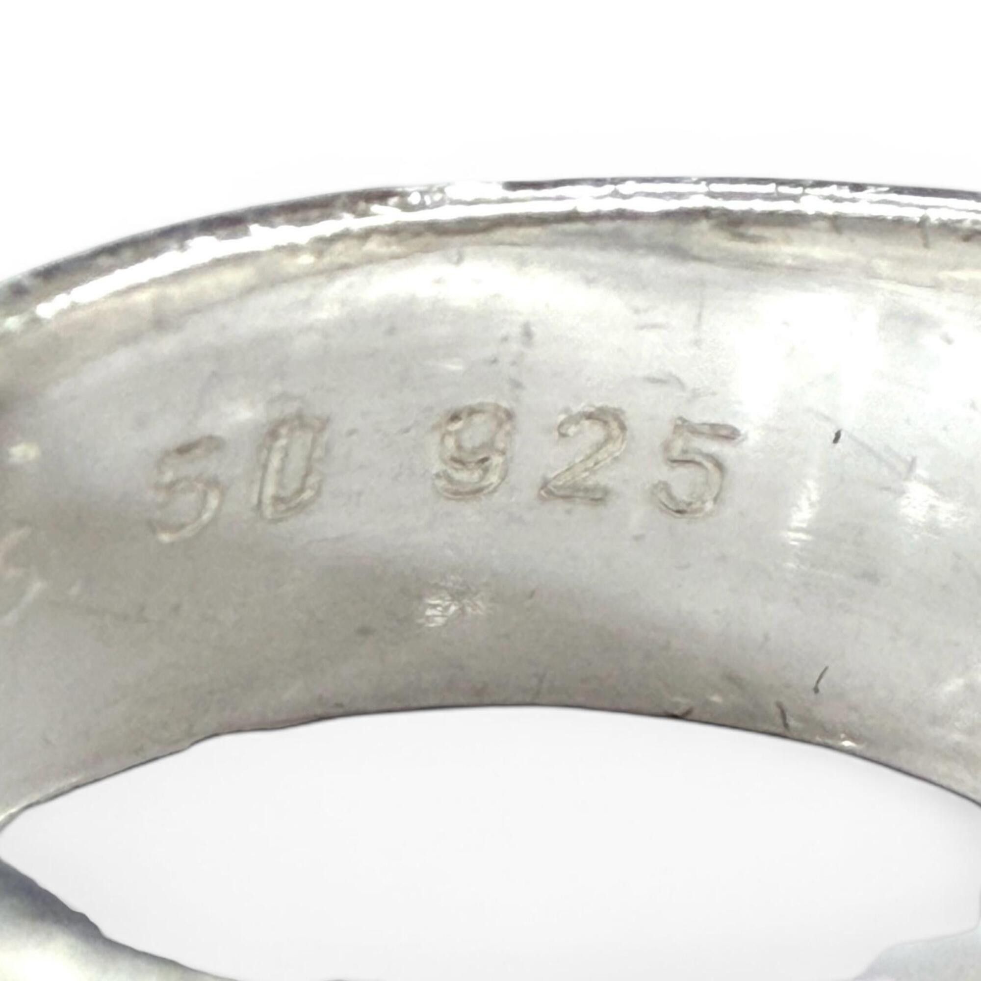 Hermes HERMES Vintage Mexico Ring, 925 Sterling Silver and Gold Combination, Silver/Gold, Size 50, Weight 6.8g, Women's. Size ONE SIZE - 7 Thumbnail