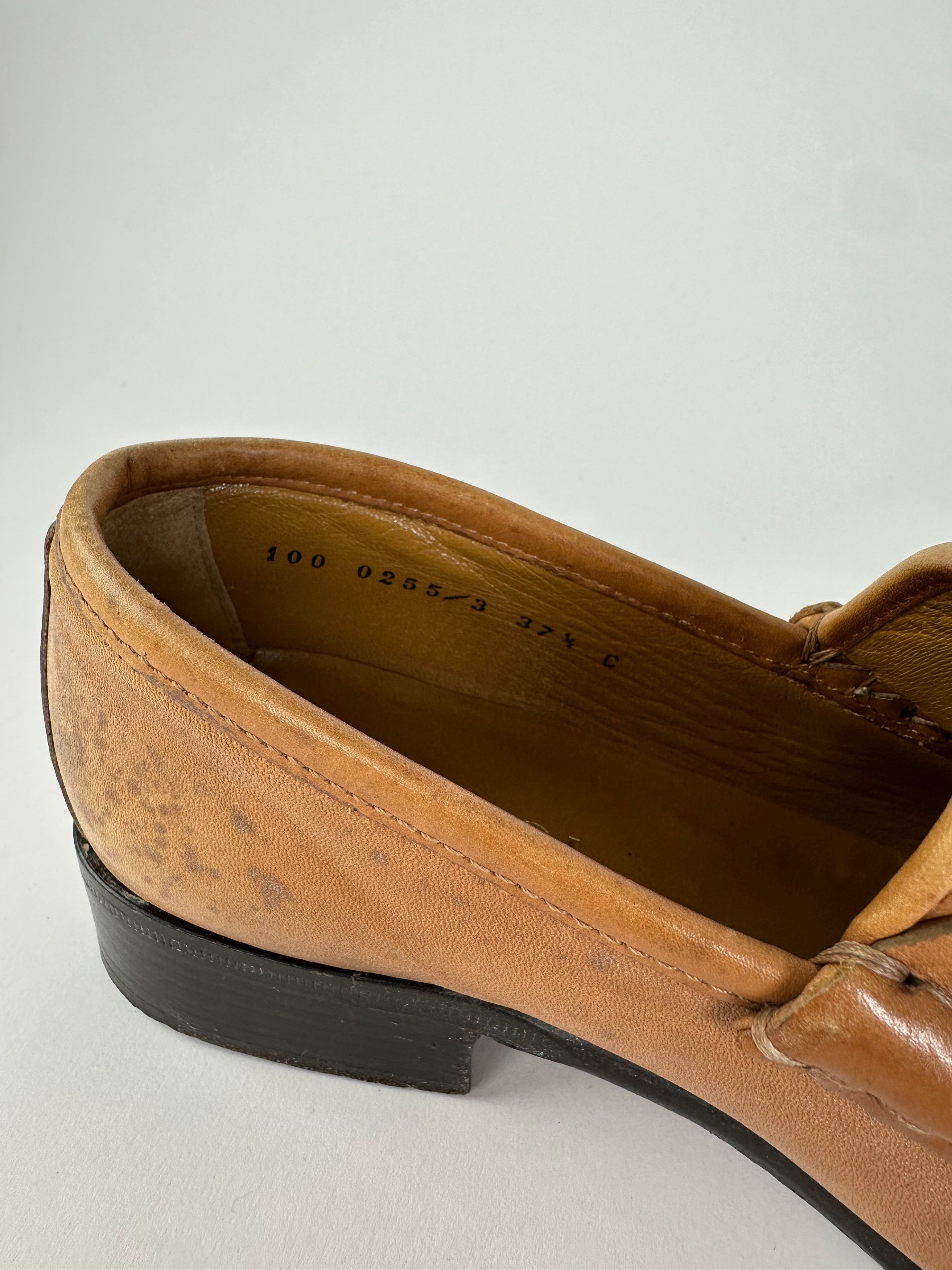Gucci Vintage Horsebit Leather Loafers Tan EU37,5 Size US 6.5 / IT 36.5 - 8 Thumbnail
