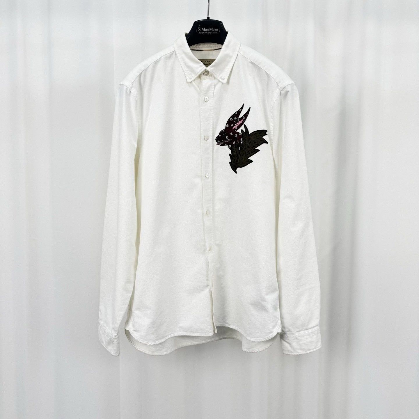 Burberry Burberry Embroidered Monster Long Sleeve Shirt Size M Size US M / EU 48-50 / 2 - 2 Thumbnail