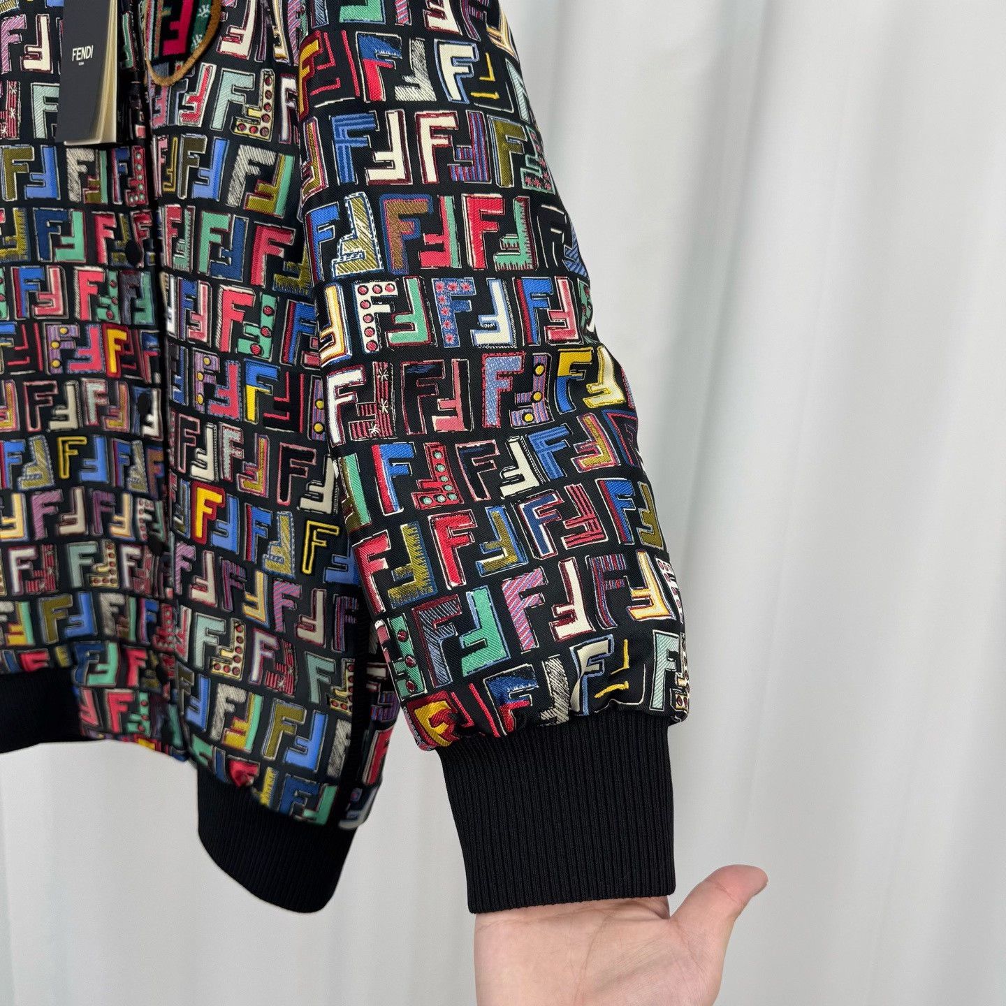 Fendi Fendi Fun Fair Monogram Studded Bomber IT 38 Size XS / US 0-2 / IT 36-38 - 5 Thumbnail