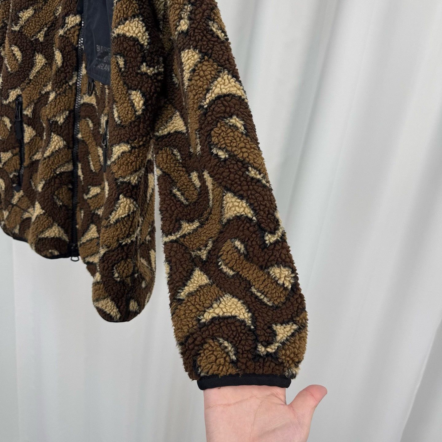 Burberry Burberry Monogram Fleece Zip Jacket Size 50 Size US M / EU 48-50 / 2 - 5 Thumbnail