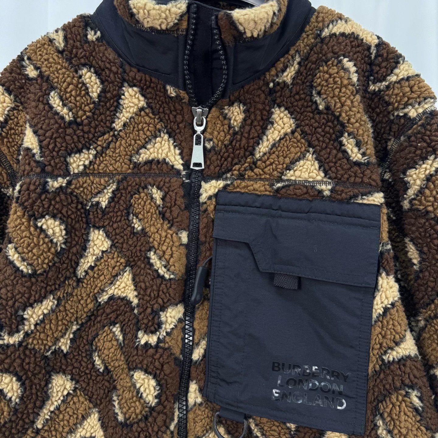 Burberry Burberry Monogram Fleece Zip Jacket Size 50 Size US M / EU 48-50 / 2 - 4 Thumbnail