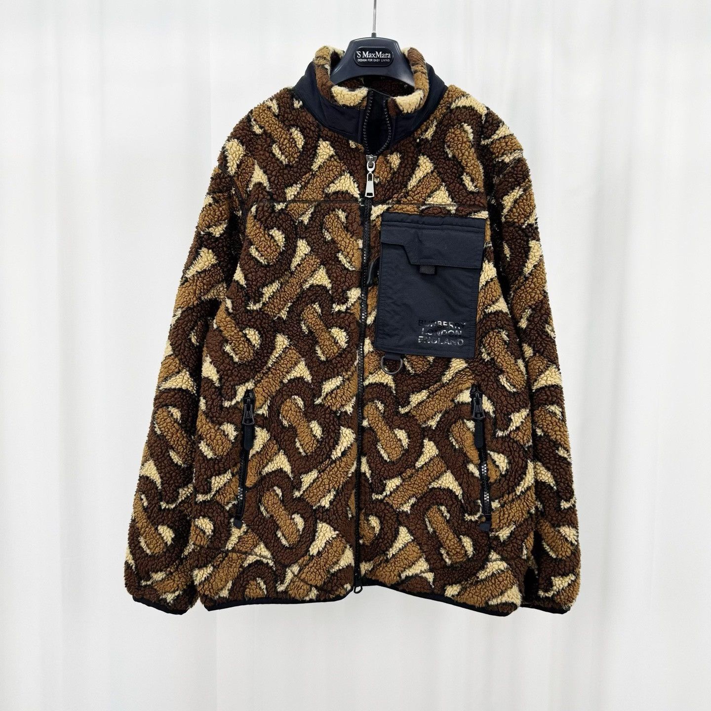 Burberry Burberry Monogram Fleece Zip Jacket Size 50 Size US M / EU 48-50 / 2 - 2 Thumbnail