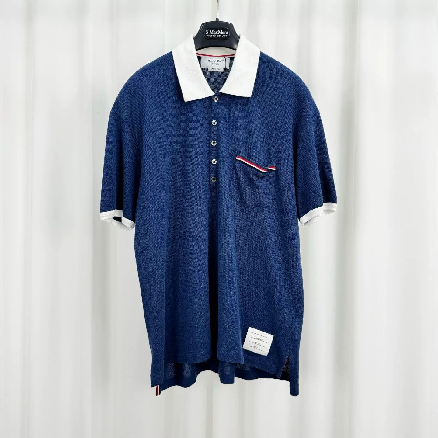 Thom Browne Thom Browne Pique Cotton Polo Shirt Size 2 Size US M / EU 48-50 / 2 - 2 Thumbnail