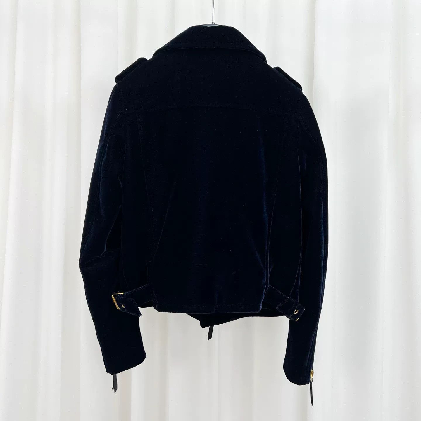 Giuseppe Zanotti Giuseppe Zanotti Velvet Biker Jacket Size S Size US S / EU 44-46 / 1 - 3 Thumbnail