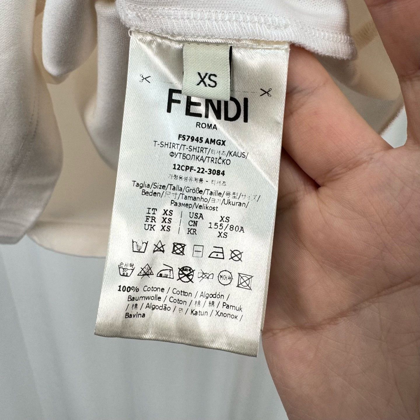 Fendi Fendi Sleeve Pocket FF Logo T-Shirt XS Size US XS / EU 42 / 0 - 8 Thumbnail