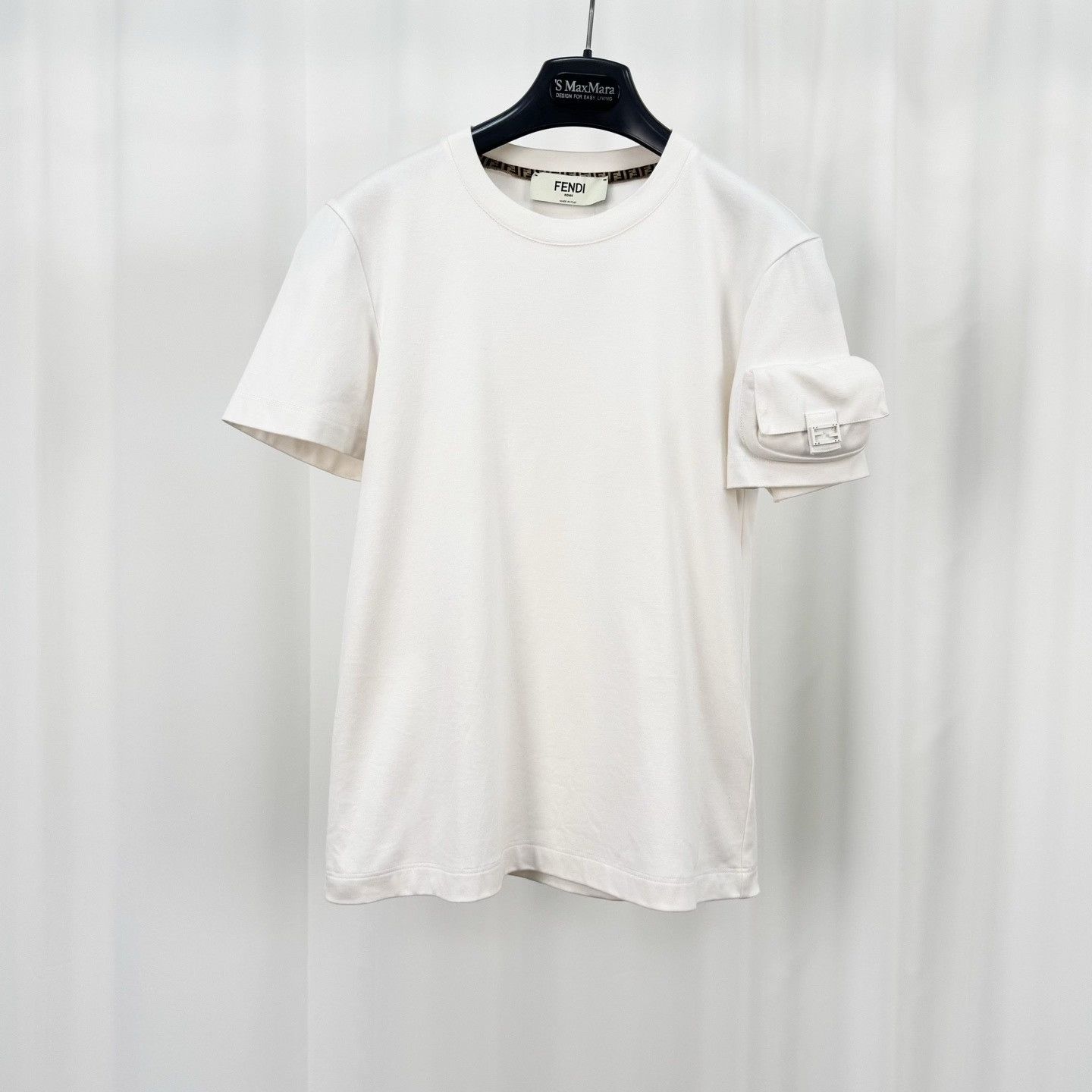 Fendi Fendi Sleeve Pocket FF Logo T-Shirt XS Size US XS / EU 42 / 0 - 2 Thumbnail