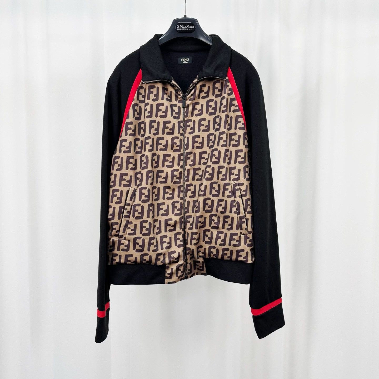 Fendi Fendi FF Monogram Zip-Up Track Jacket Size M Size US M / EU 48-50 / 2 - 2 Thumbnail