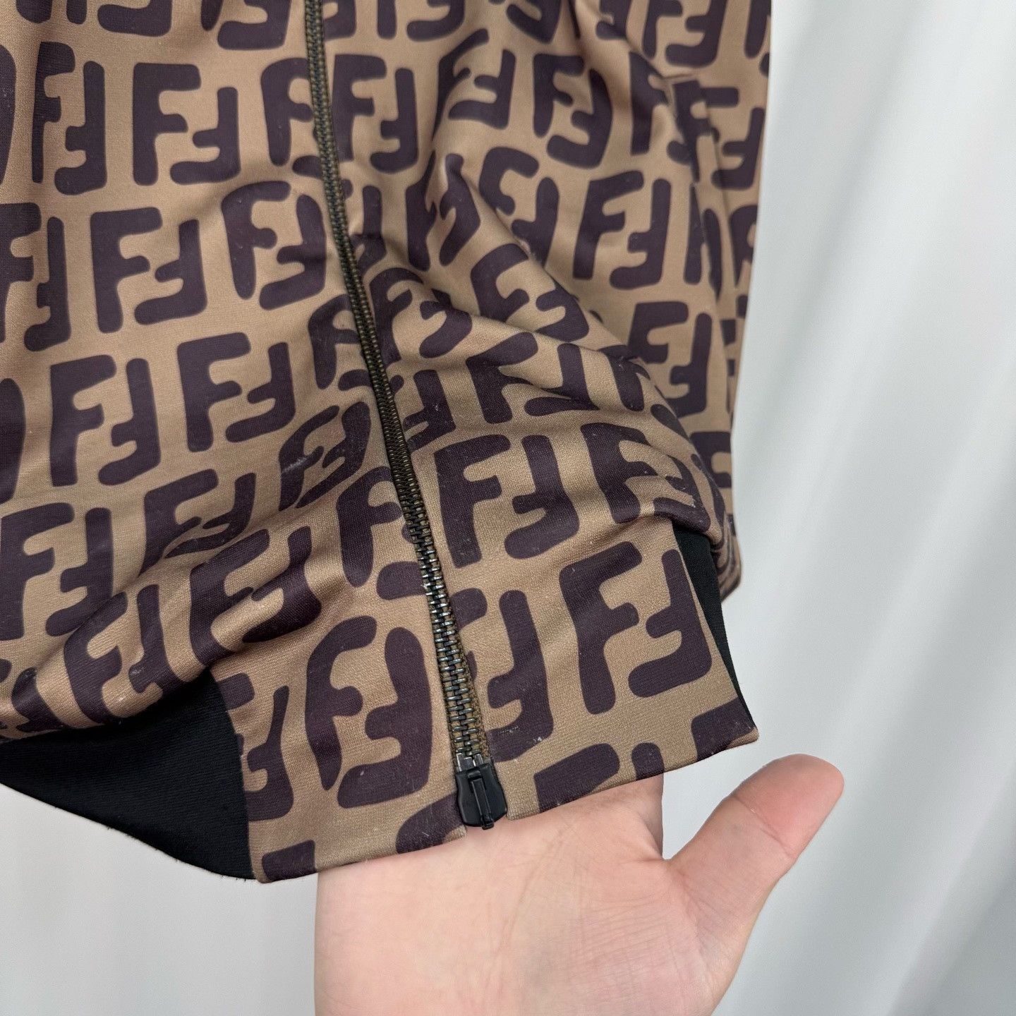 Fendi Fendi FF Monogram Zip-Up Track Jacket Size M Size US M / EU 48-50 / 2 - 6 Thumbnail
