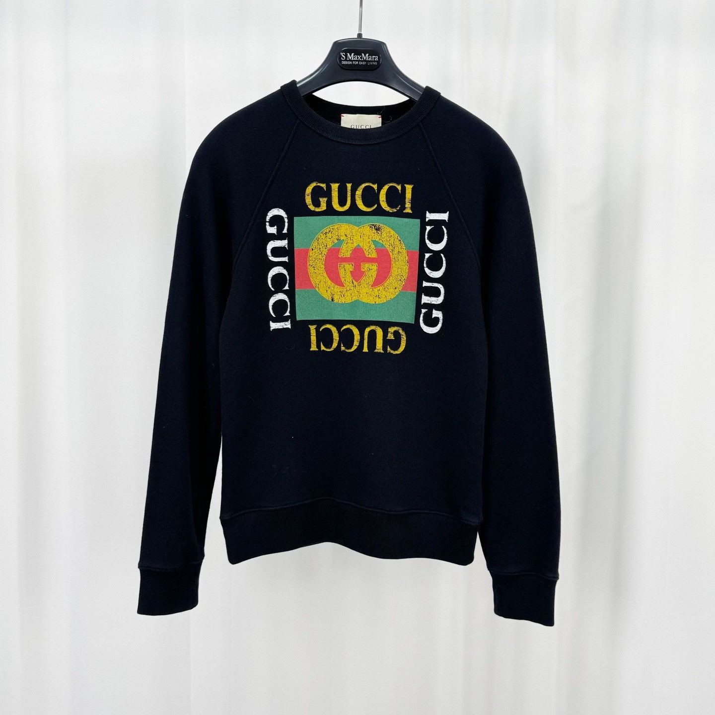 Gucci Gucci Distressed Double G Logo Sweatshirt 10 Size US XXS / EU 40 - 2 Thumbnail