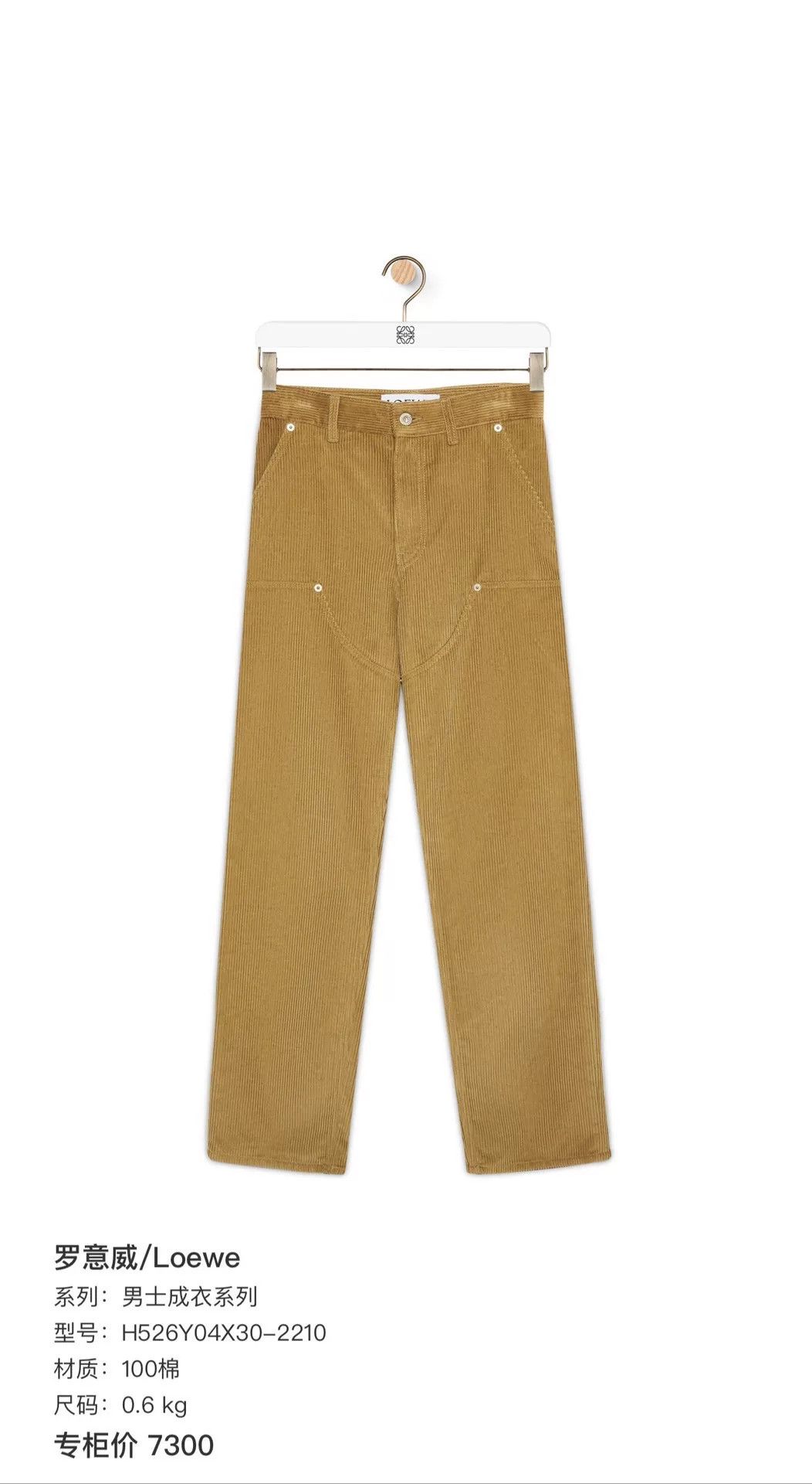 Loewe Loewe Corduroy Double Knee Carpenter Pants 48 Size US 32 / EU 48 - 10 Thumbnail