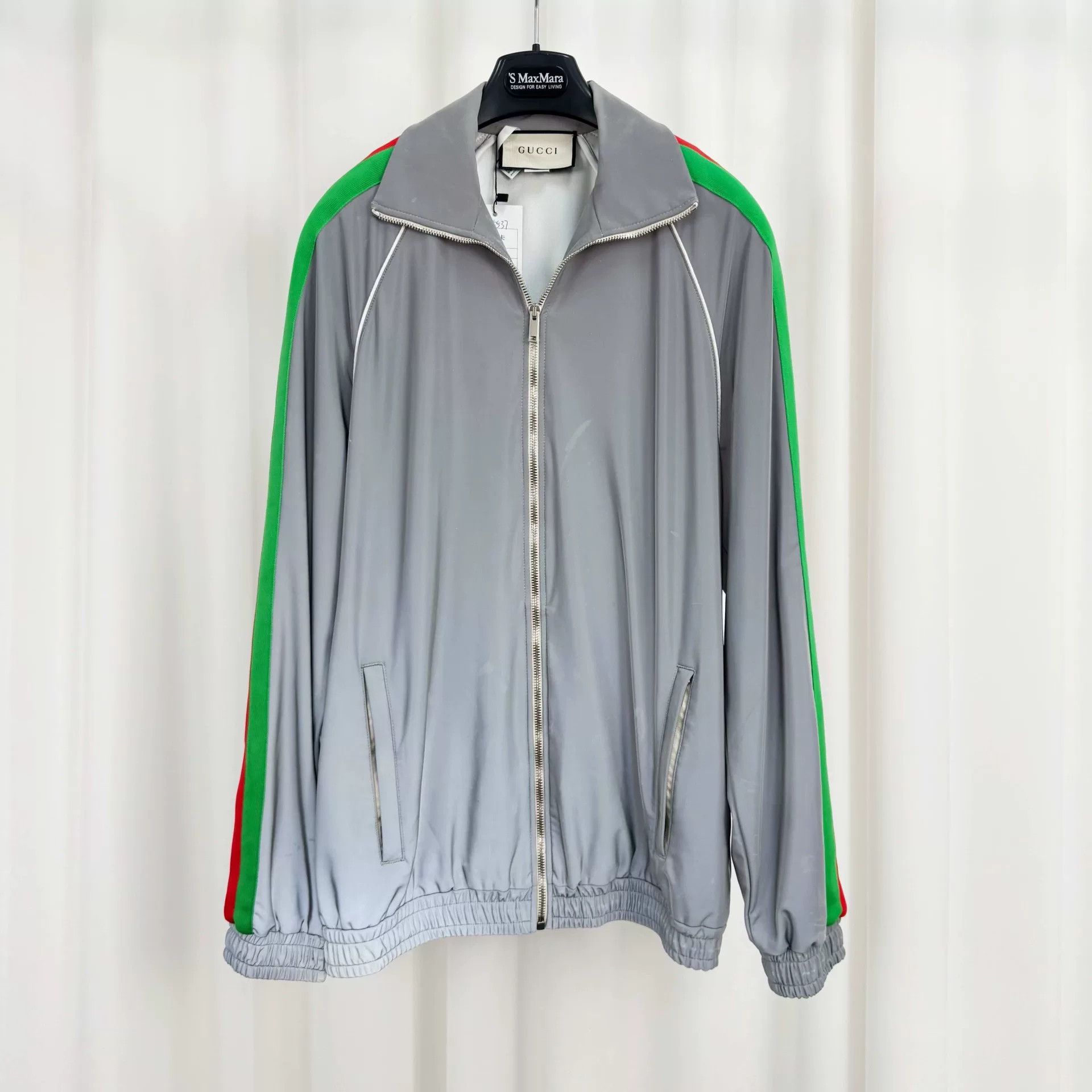 Gucci Gucci Reflective Web Stripe Zip Jacket Size S Size US S / EU 44-46 / 1 - 2 Thumbnail