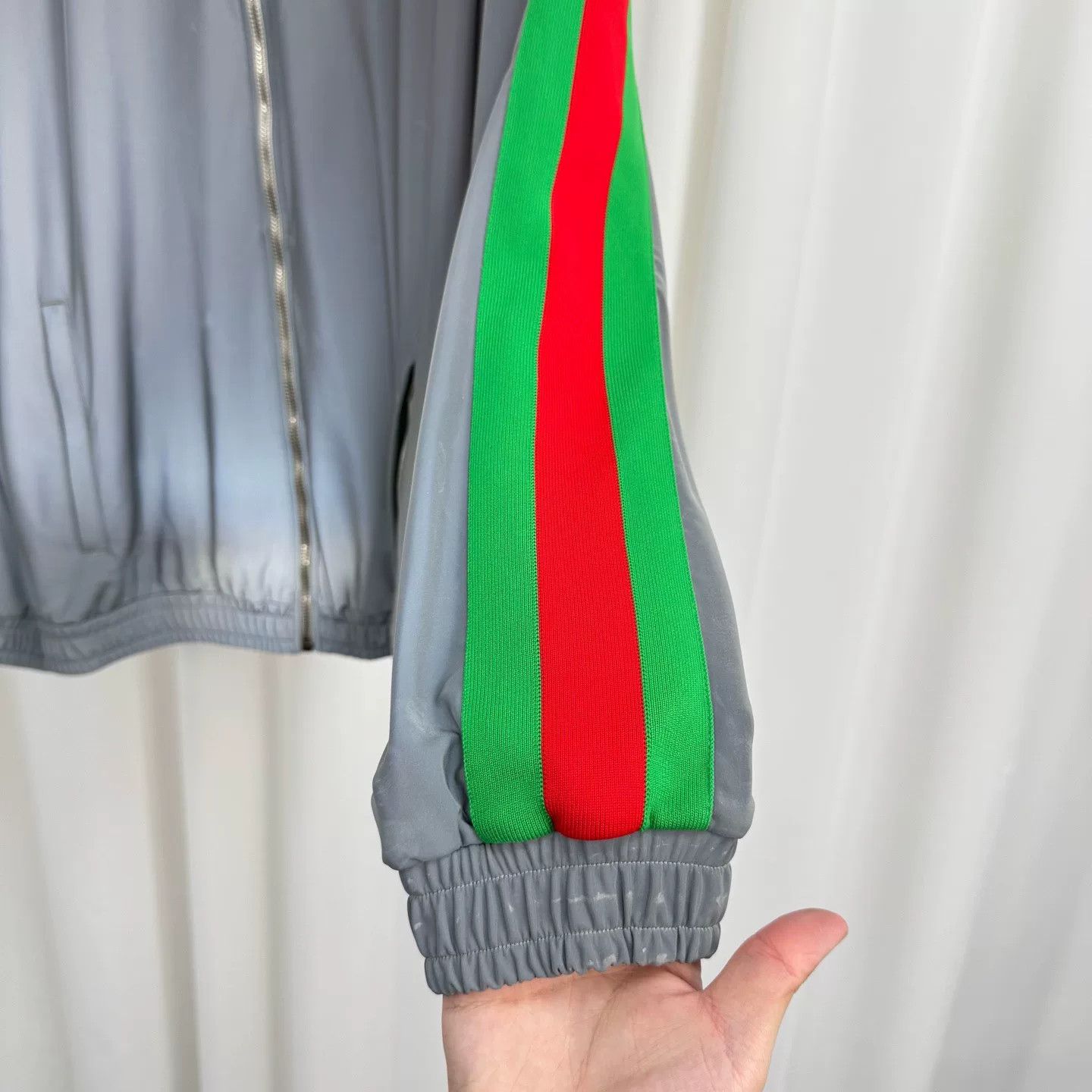 Gucci Gucci Reflective Web Stripe Zip Jacket Size S Size US S / EU 44-46 / 1 - 5 Thumbnail