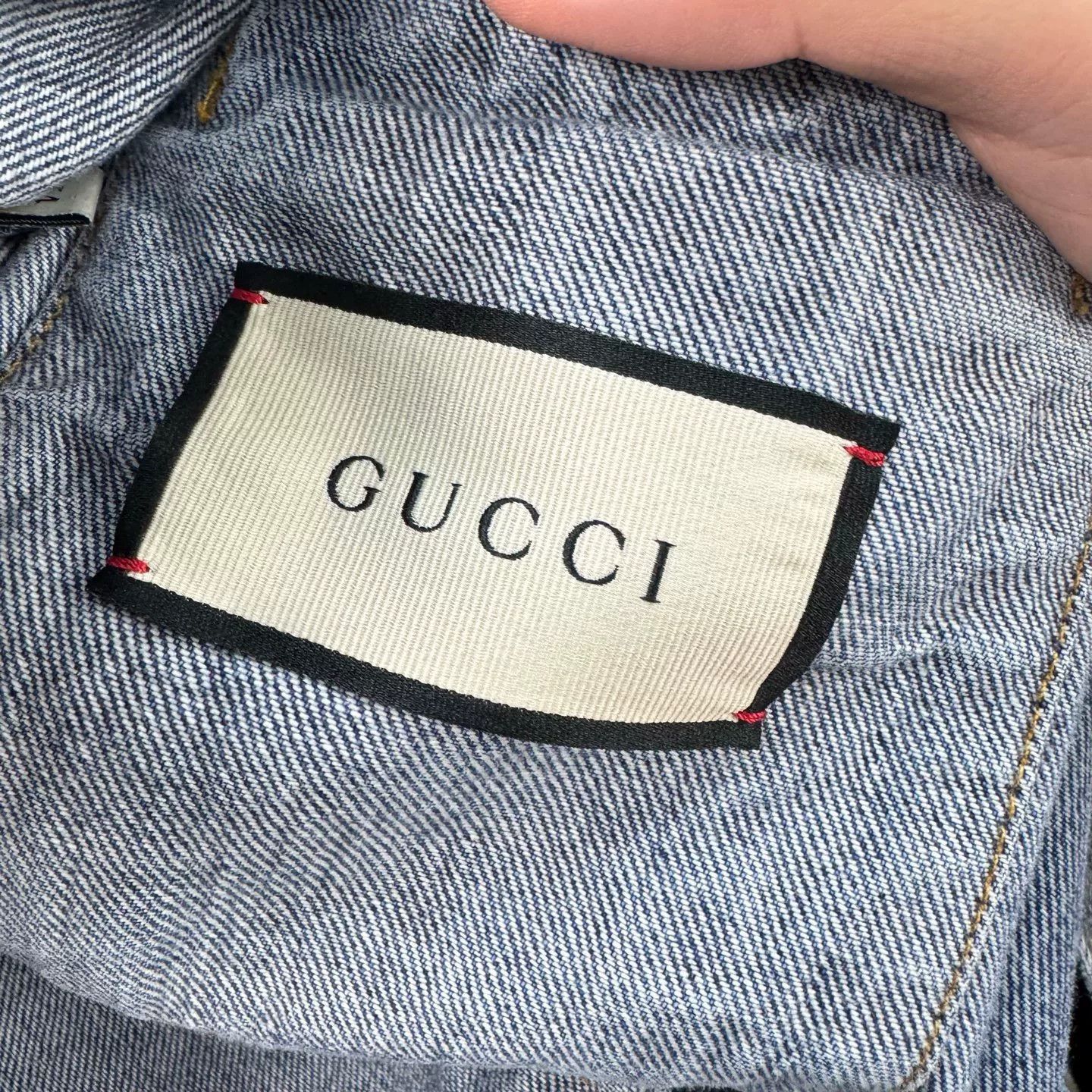 Gucci Gucci Mon Petit Chat Cat Embroidery Denim Jacket 54 Size US L / EU 52-54 / 3 - 6 Thumbnail