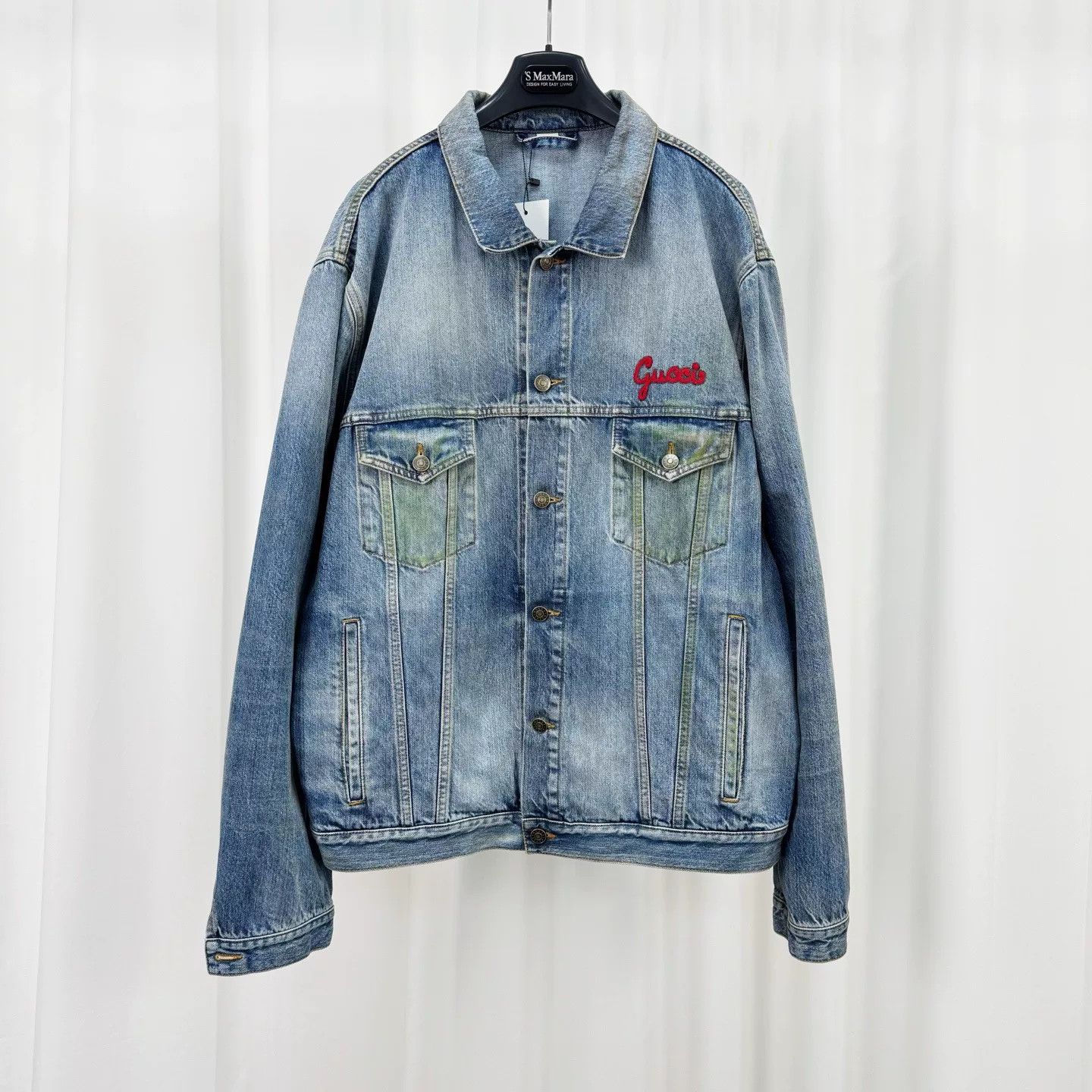 Gucci Gucci Mon Petit Chat Cat Embroidery Denim Jacket 54 Size US L / EU 52-54 / 3 - 2 Thumbnail