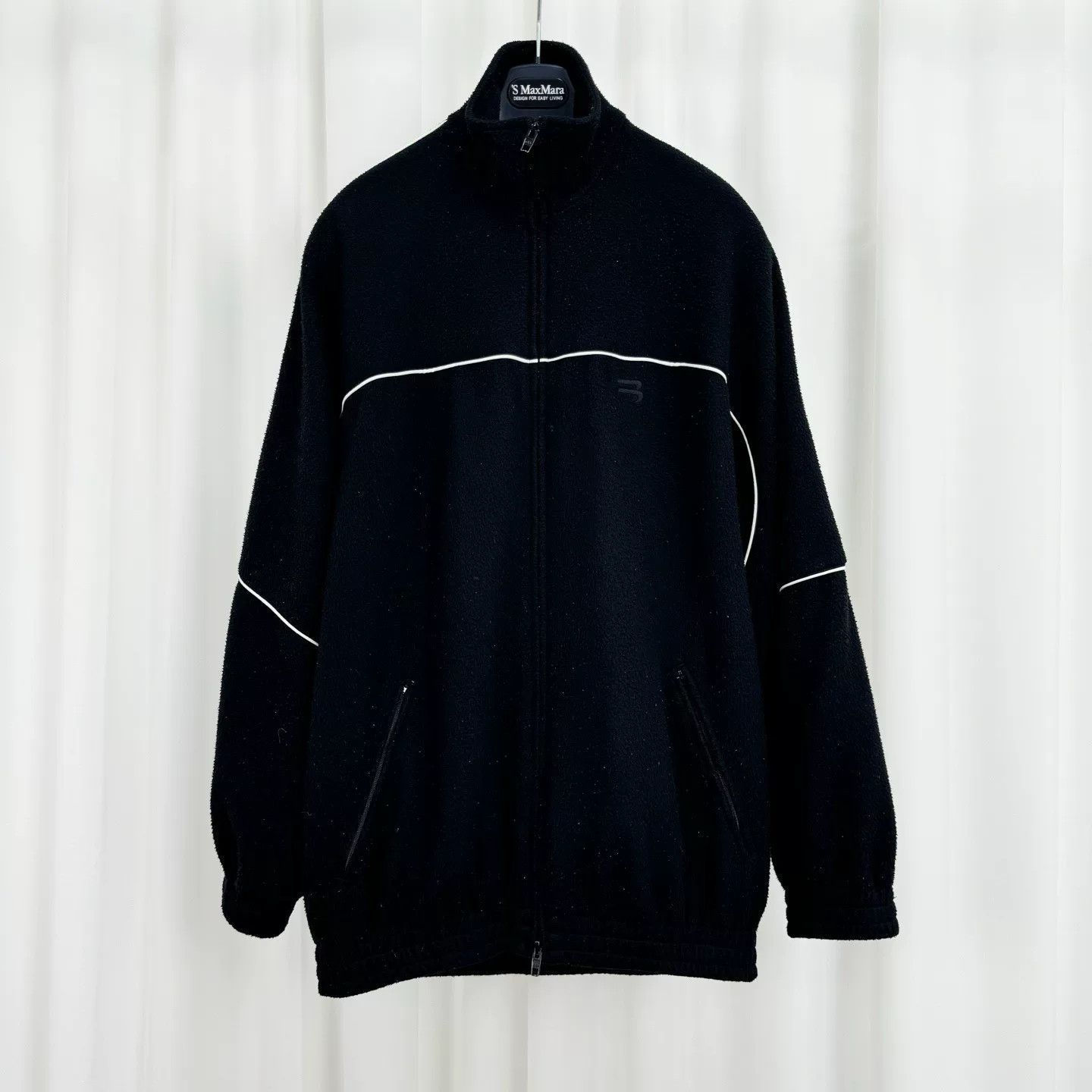 Balenciaga Balenciaga Embroidered Logo Fleece Zip Jacket 34 Size US XXS / EU 40 - 2 Thumbnail