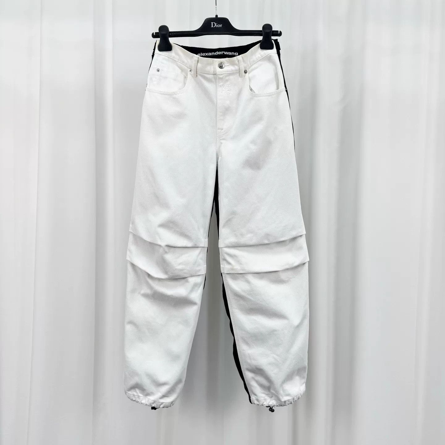 Alexander Wang Alexander Wang Paneled Denim Cargo Pants 25 Size 25" / US 0 / IT 36 - 2 Thumbnail