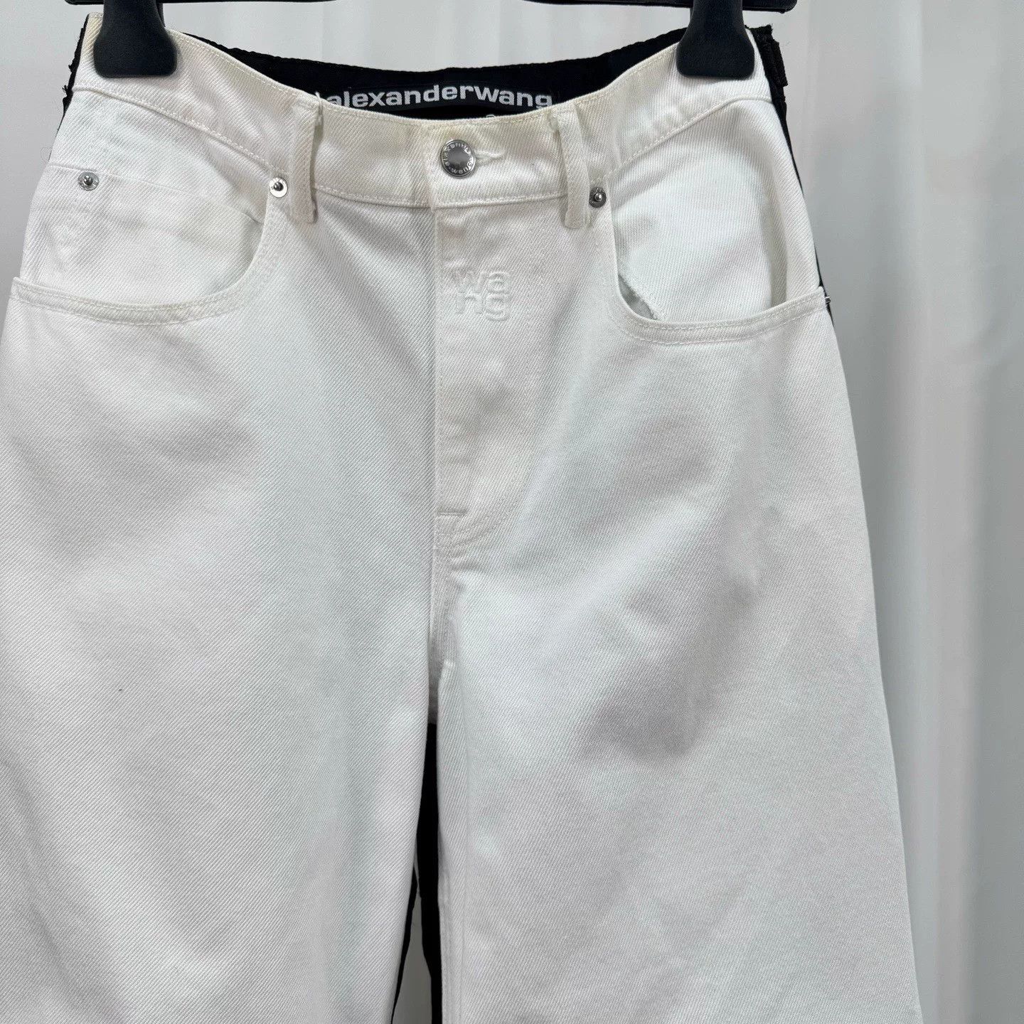 Alexander Wang Alexander Wang Paneled Denim Cargo Pants 25 Size 25" / US 0 / IT 36 - 4 Thumbnail