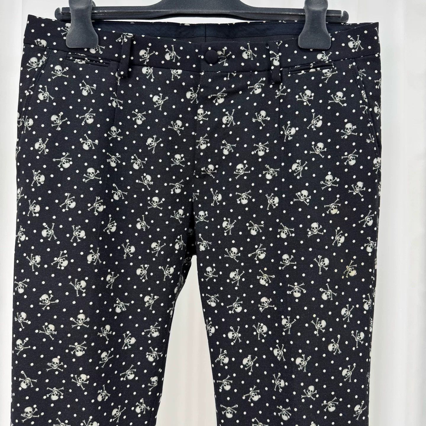 Dolce & Gabbana Dolce & Gabbana Skull Polka Dot Wool Pants Size 46 Size US 30 / EU 46 - 4 Thumbnail