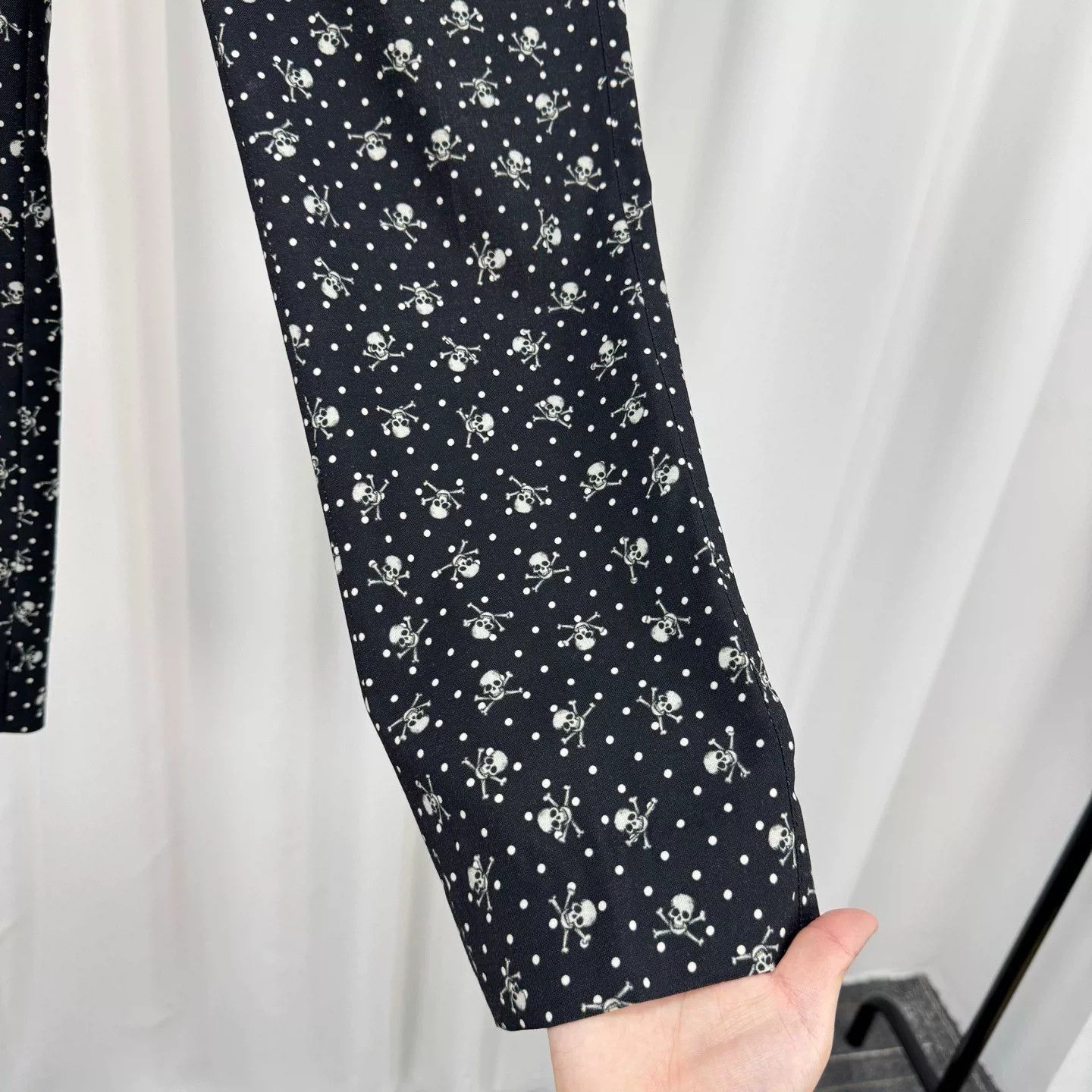 Dolce & Gabbana Dolce & Gabbana Skull Polka Dot Wool Pants Size 46 Size US 30 / EU 46 - 5 Thumbnail