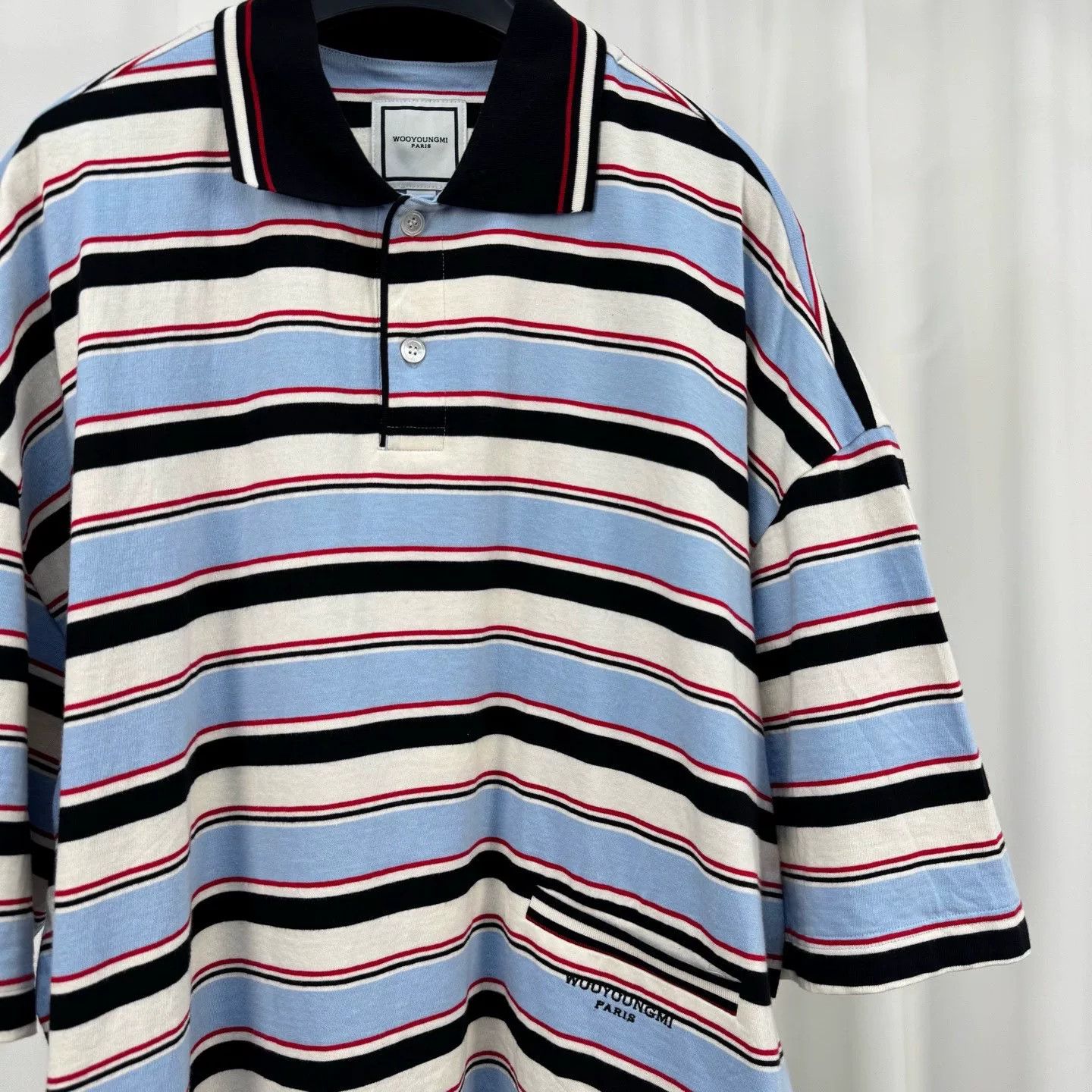 Wooyoungmi Wooyoungmi Striped Polo Shirt Size 50 Size US M / EU 48-50 / 2 - 4 Thumbnail