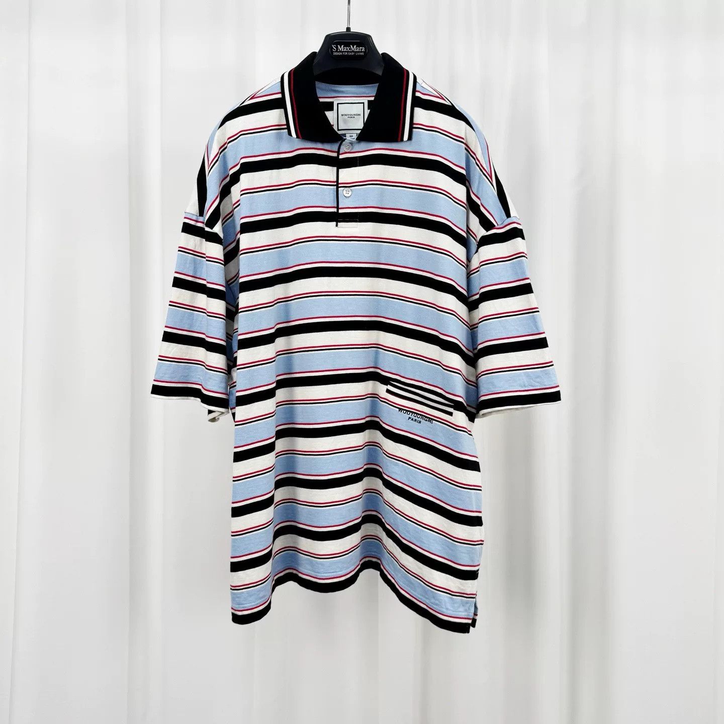 Wooyoungmi Wooyoungmi Striped Polo Shirt Size 50 Size US M / EU 48-50 / 2 - 2 Thumbnail
