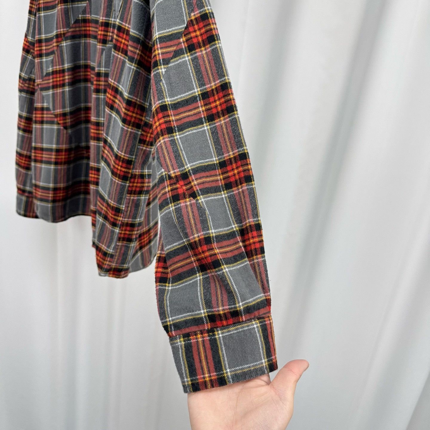 Undercover Undercover Panelled Plaid Flannel Shirt Size 2 Size US M / EU 48-50 / 2 - 4 Thumbnail