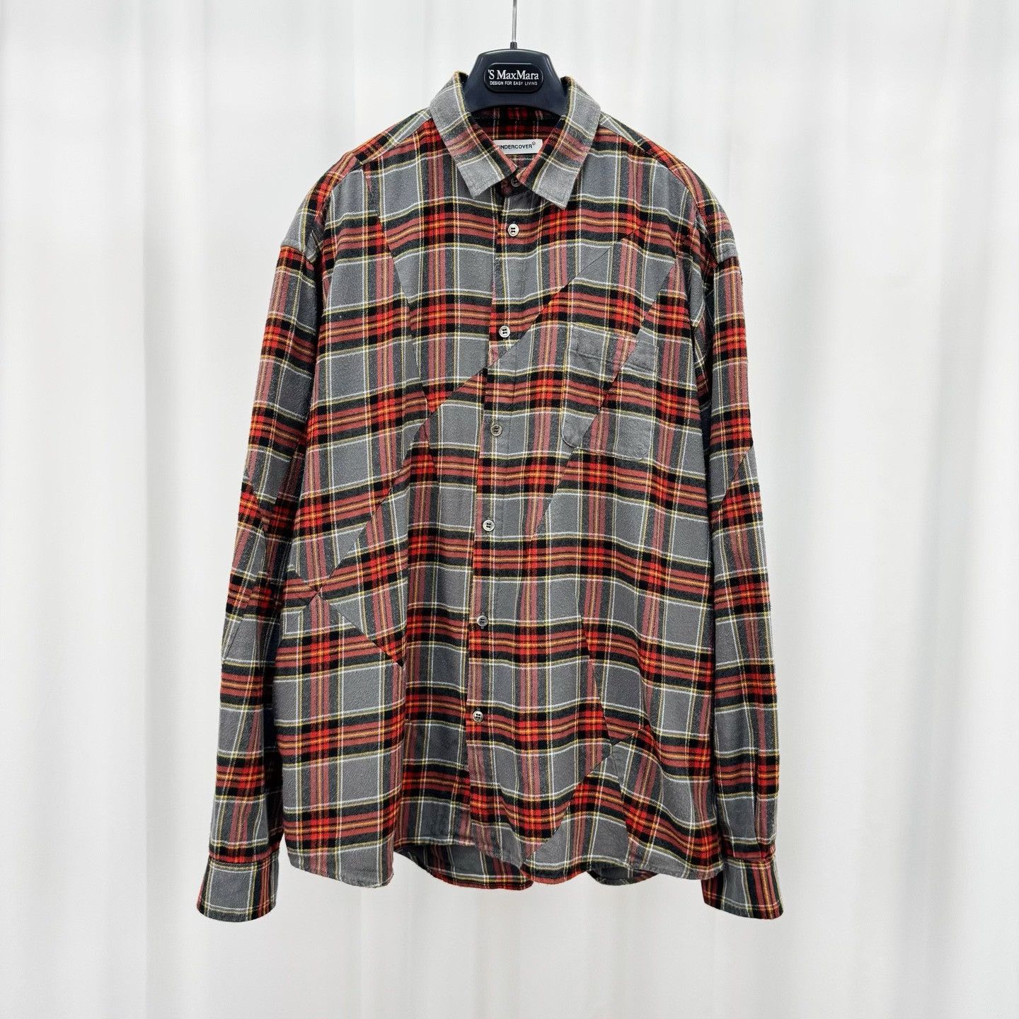 Undercover Undercover Panelled Plaid Flannel Shirt Size 2 Size US M / EU 48-50 / 2 - 2 Thumbnail