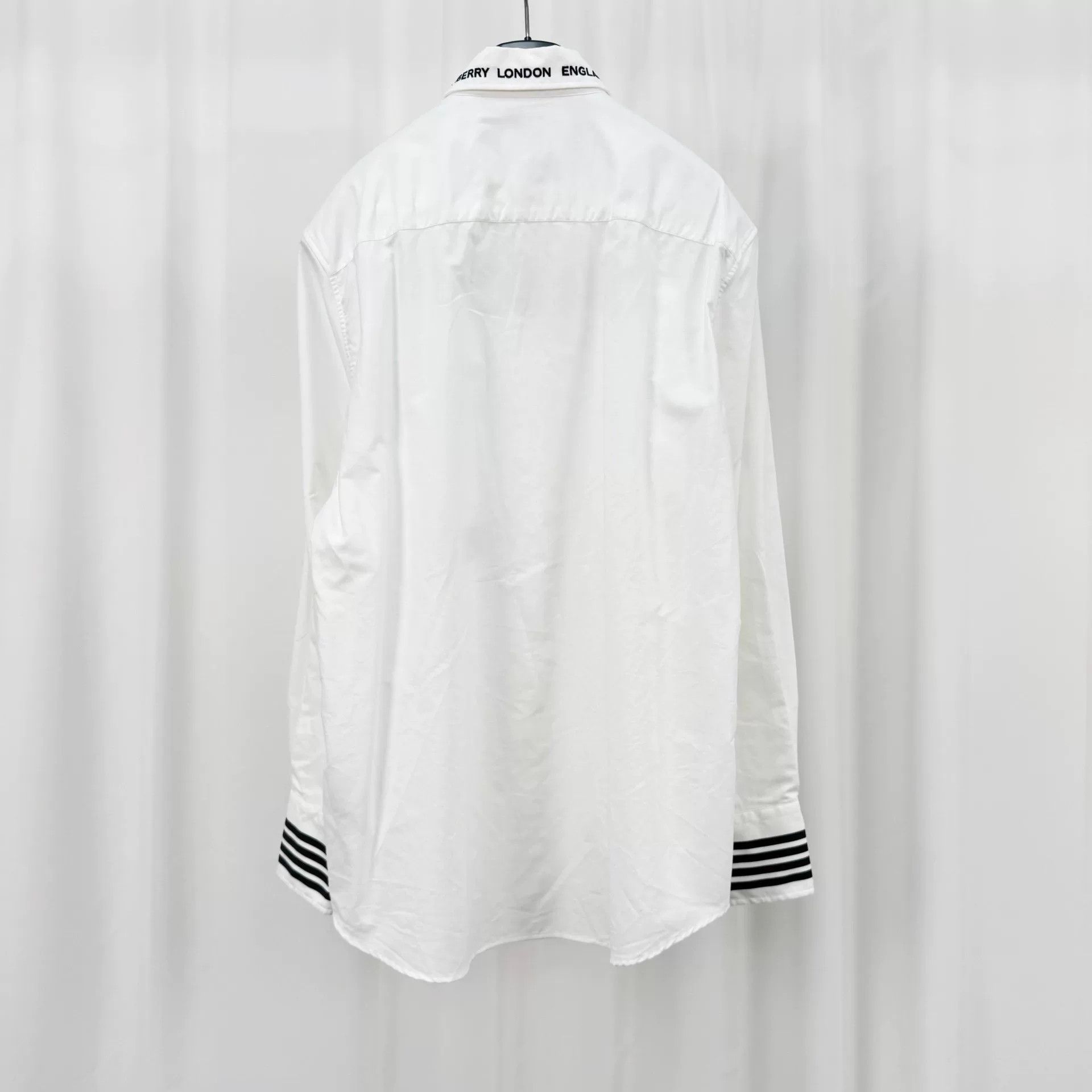 Burberry Burberry Striped Logo Long Sleeve Shirt Size M Size US M / EU 48-50 / 2 - 3 Thumbnail