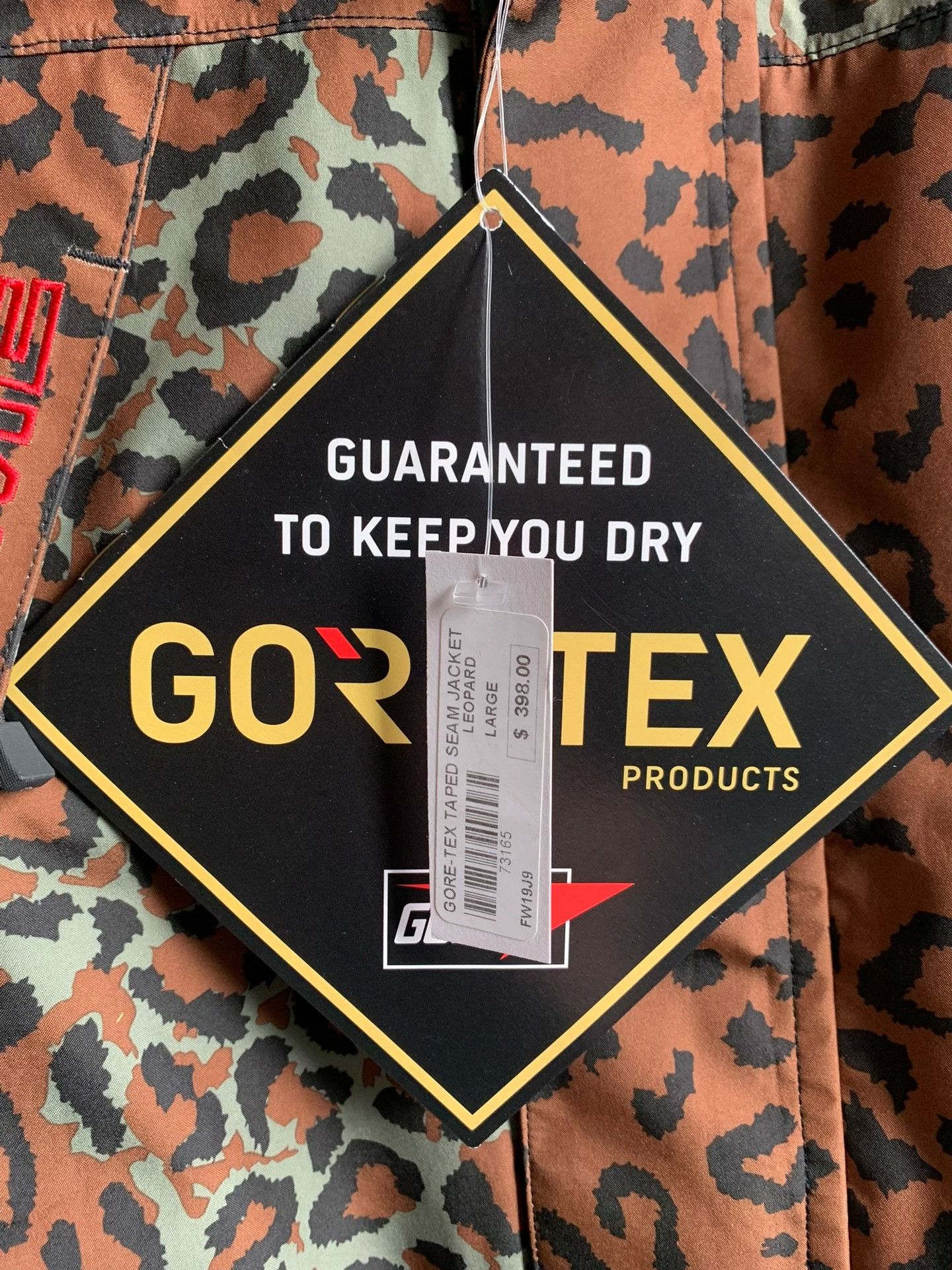 Supreme Supreme GORE-TEX Leopard Taped Seam Jacket L Size US L / EU 52-54 / 3 - 4 Thumbnail