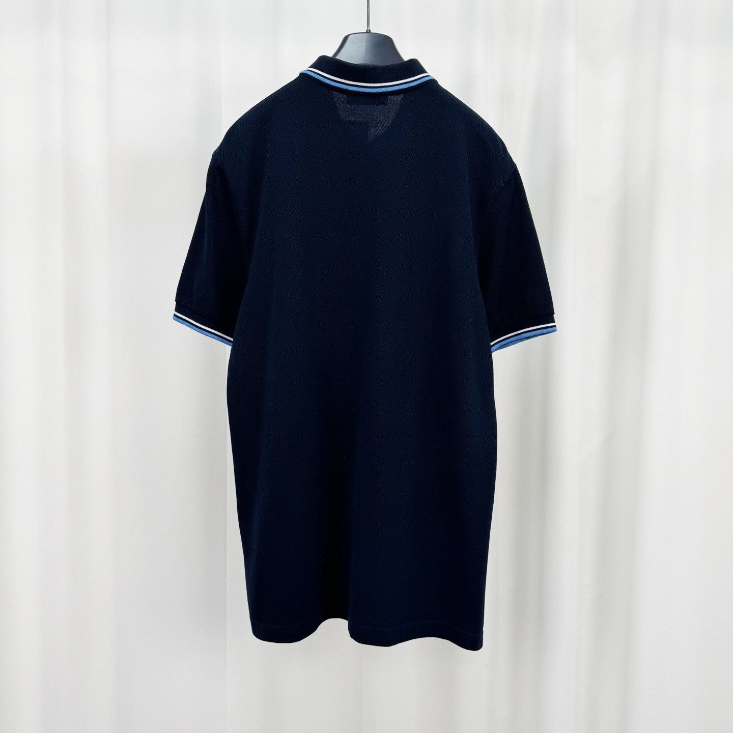 Prada Prada Rubber Logo Patch Navy Polo Shirt XL Size US XL / EU 56 / 4 - 3 Thumbnail