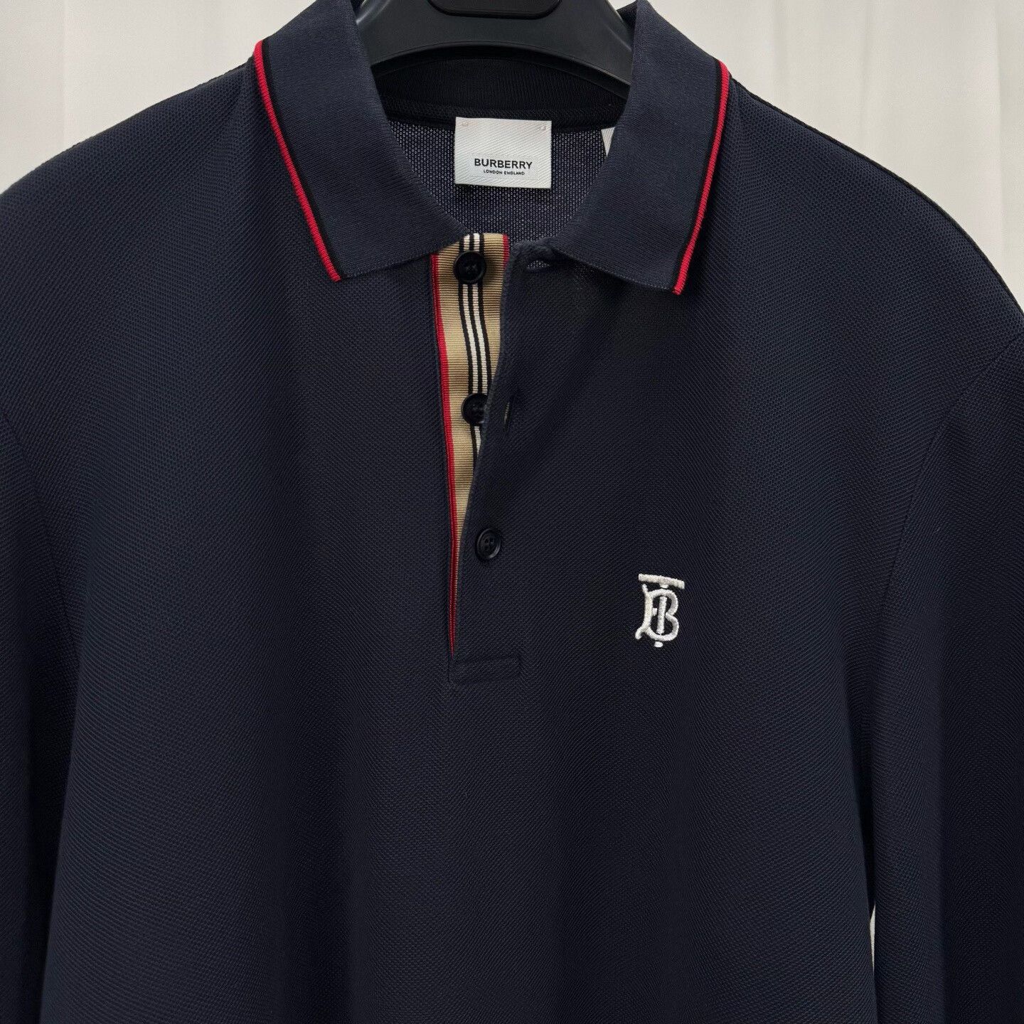 Burberry Burberry Monogram Motif Long Sleeve Polo Size M Size US M / EU 48-50 / 2 - 4 Thumbnail