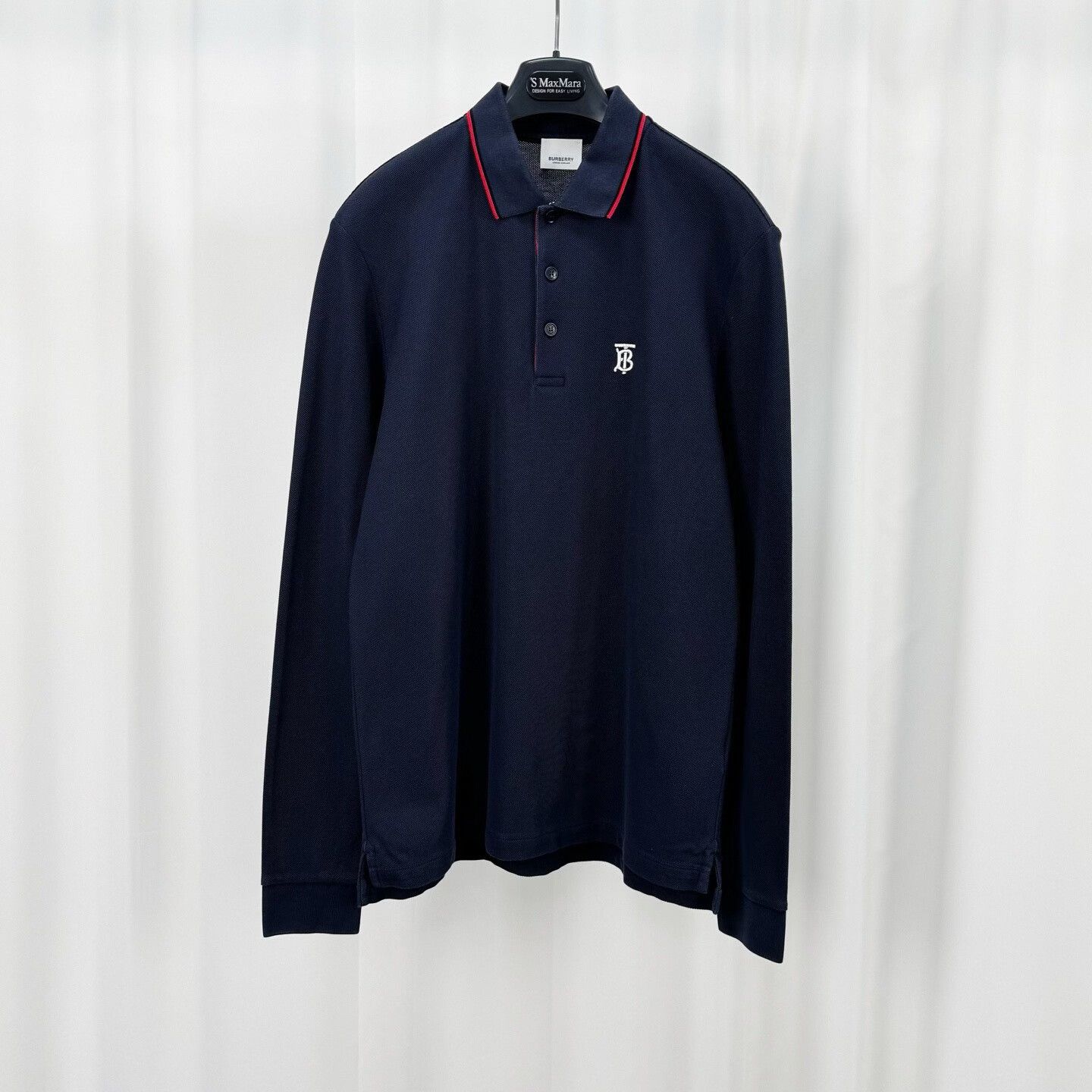 Burberry Burberry Monogram Motif Long Sleeve Polo Size M Size US M / EU 48-50 / 2 - 2 Thumbnail