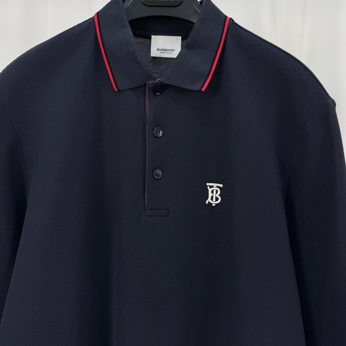 Burberry Burberry Monogram Motif Long Sleeve Polo Size M Size US M / EU 48-50 / 2 - 5 Thumbnail
