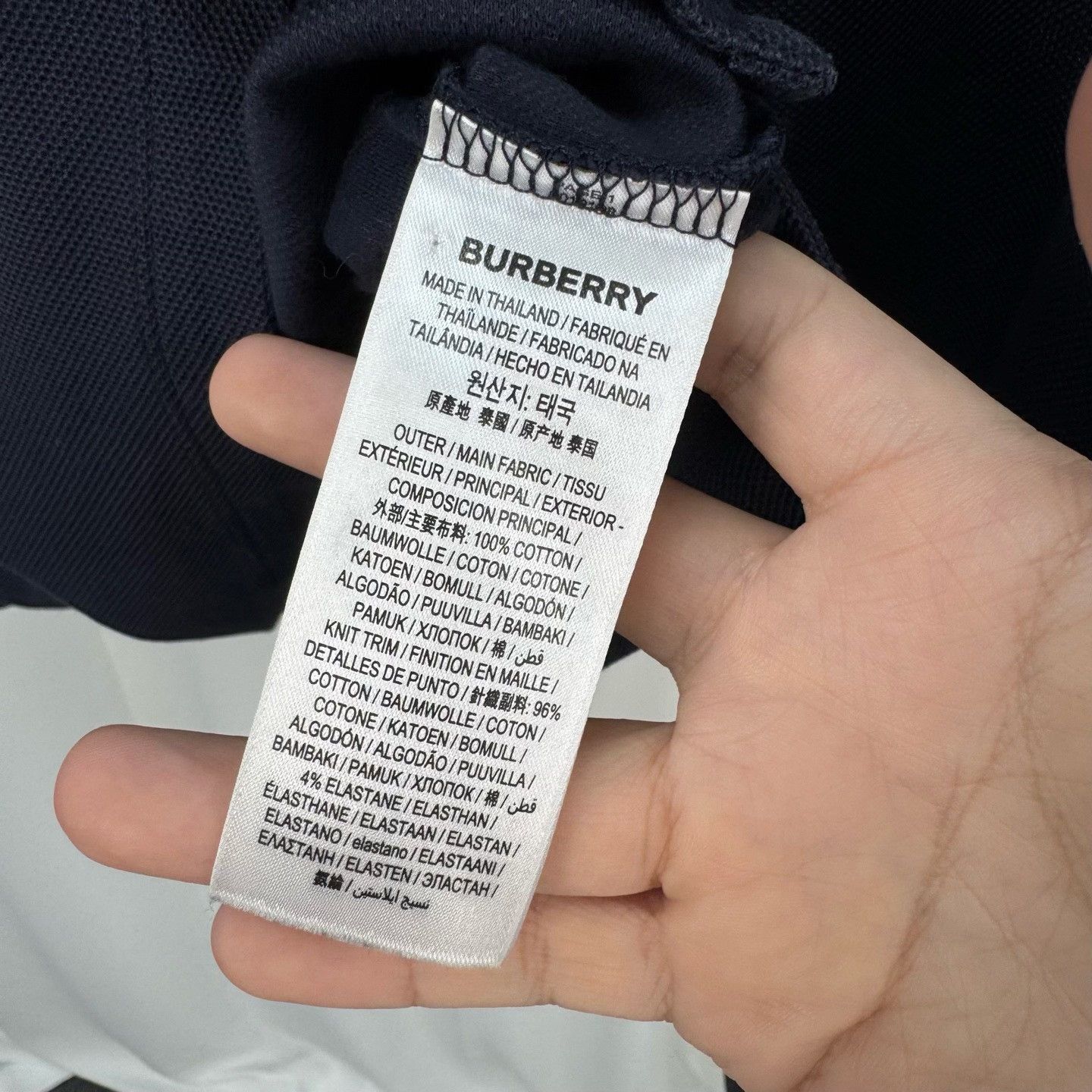 Burberry Burberry Monogram Motif Long Sleeve Polo Size M Size US M / EU 48-50 / 2 - 8 Thumbnail