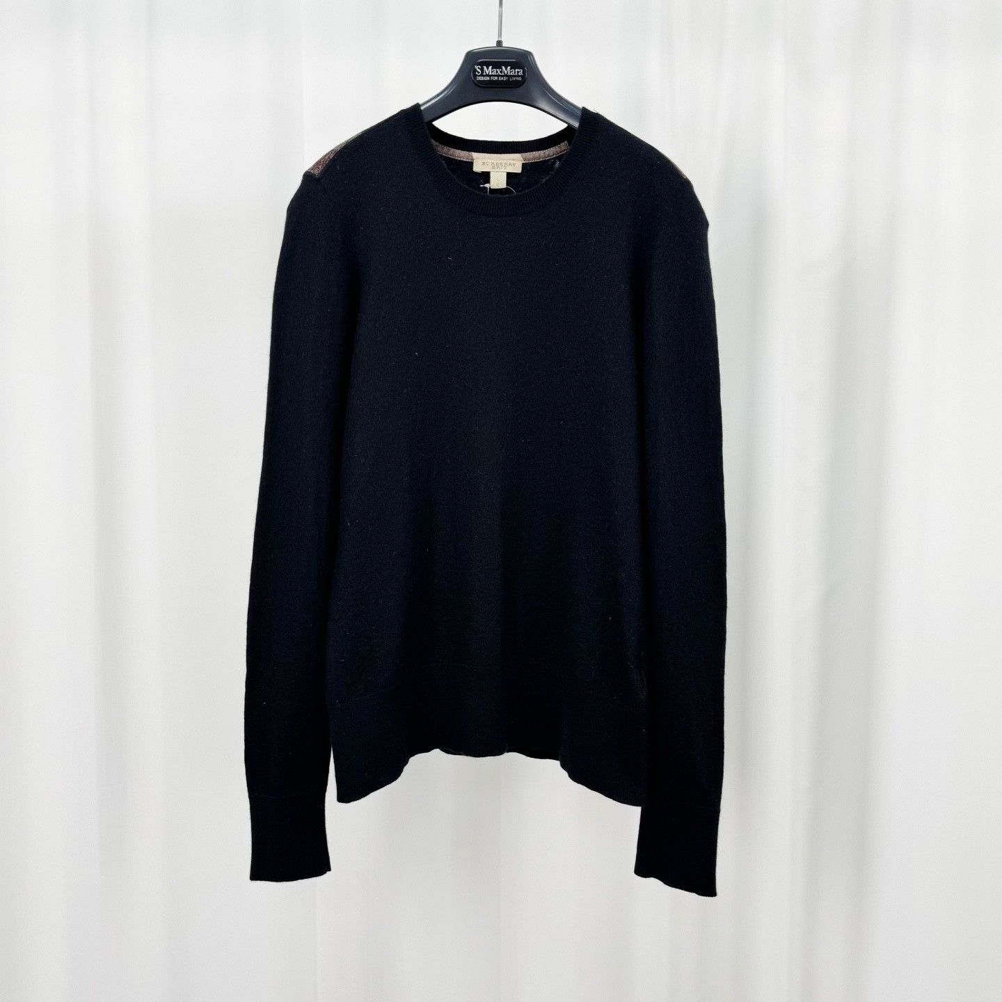 Burberry Burberry Brit Plaid Shoulder Cashmere Sweater L Size L / US 10 / IT 46 - 2 Thumbnail