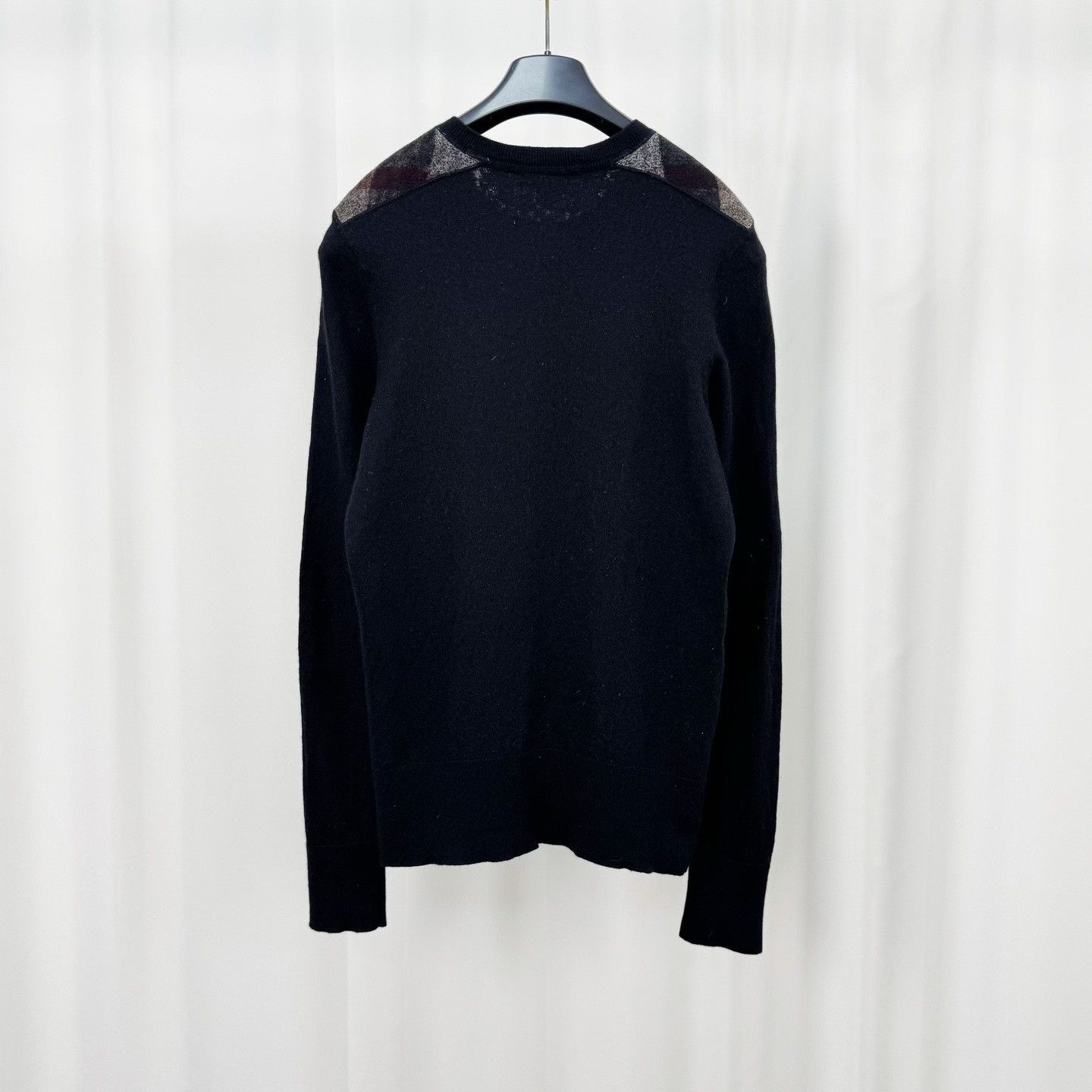 Burberry Burberry Brit Plaid Shoulder Cashmere Sweater L Size L / US 10 / IT 46 - 3 Thumbnail