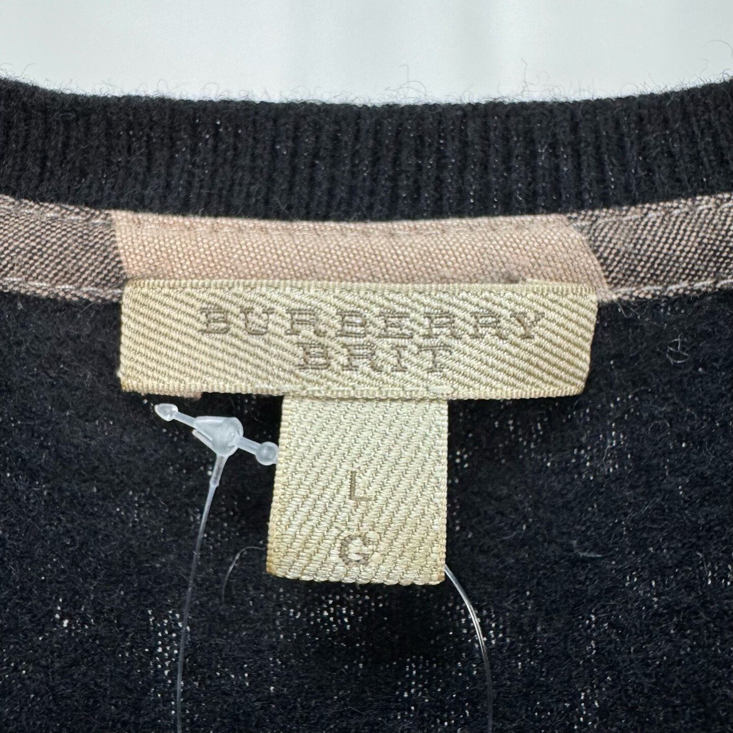 Burberry Burberry Brit Plaid Shoulder Cashmere Sweater L Size L / US 10 / IT 46 - 6 Thumbnail