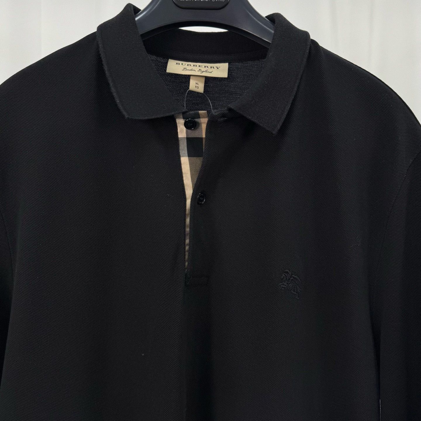 Burberry Burberry Embroidered Knight Long Sleeve Polo XL Size US XL / EU 56 / 4 - 5 Thumbnail