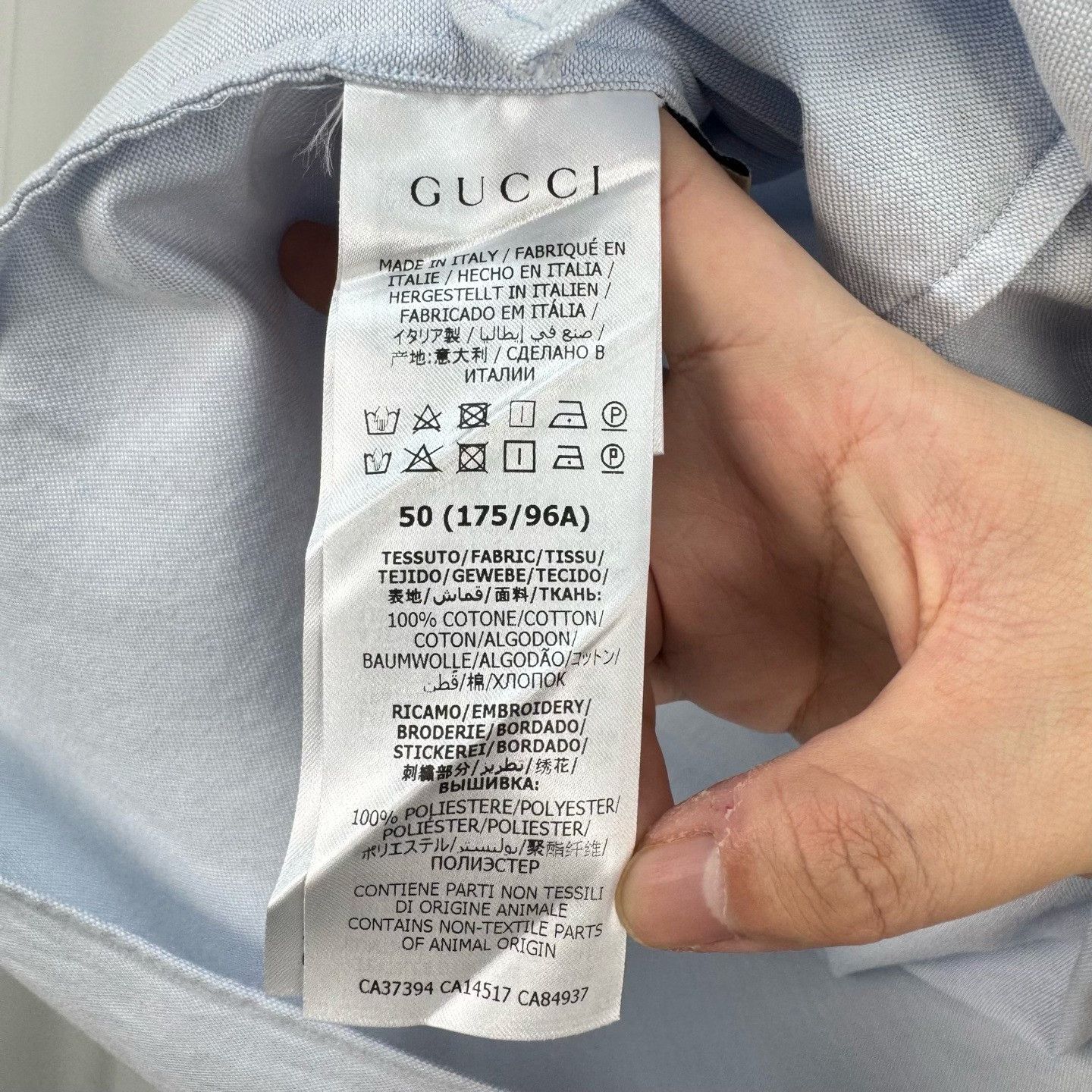 Gucci Gucci Cat Embroidery Short Sleeve Shirt EU 50 Size US M / EU 48-50 / 2 - 7 Thumbnail