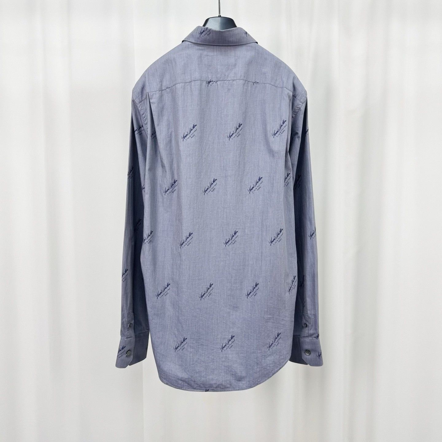Louis Vuitton Louis Vuitton Script Logo Print Button Up Shirt M Size US M / EU 48-50 / 2 - 3 Thumbnail