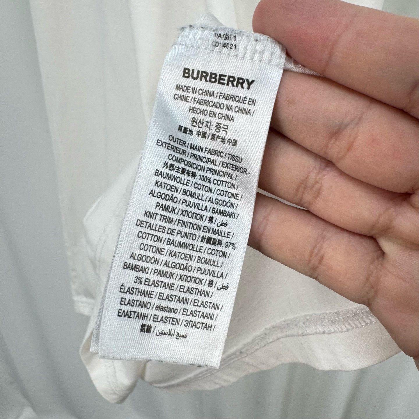 Burberry Burberry TB Monogram Embroidered T-Shirt L Size US L / EU 52-54 / 3 - 7 Thumbnail