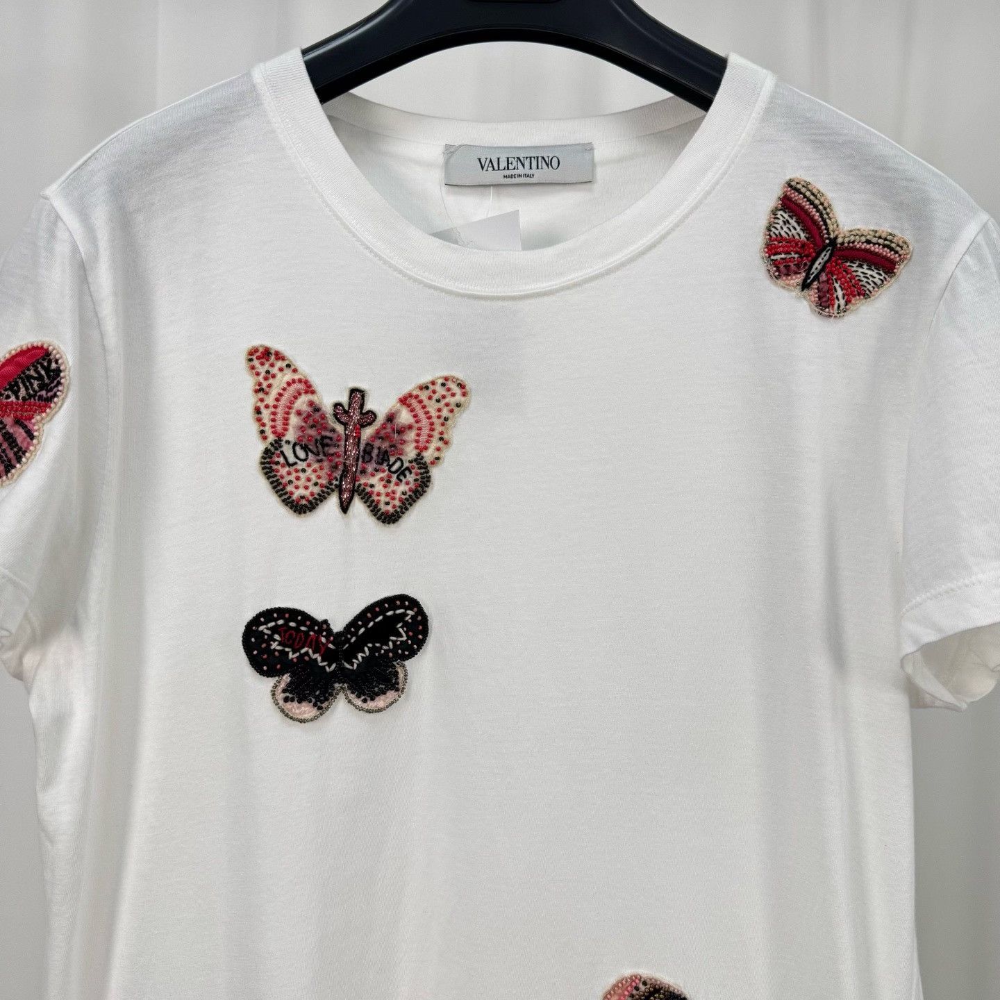 Valentino Valentino Beaded Butterfly T-Shirt M Size M / US 6-8 / IT 42-44 - 4 Thumbnail