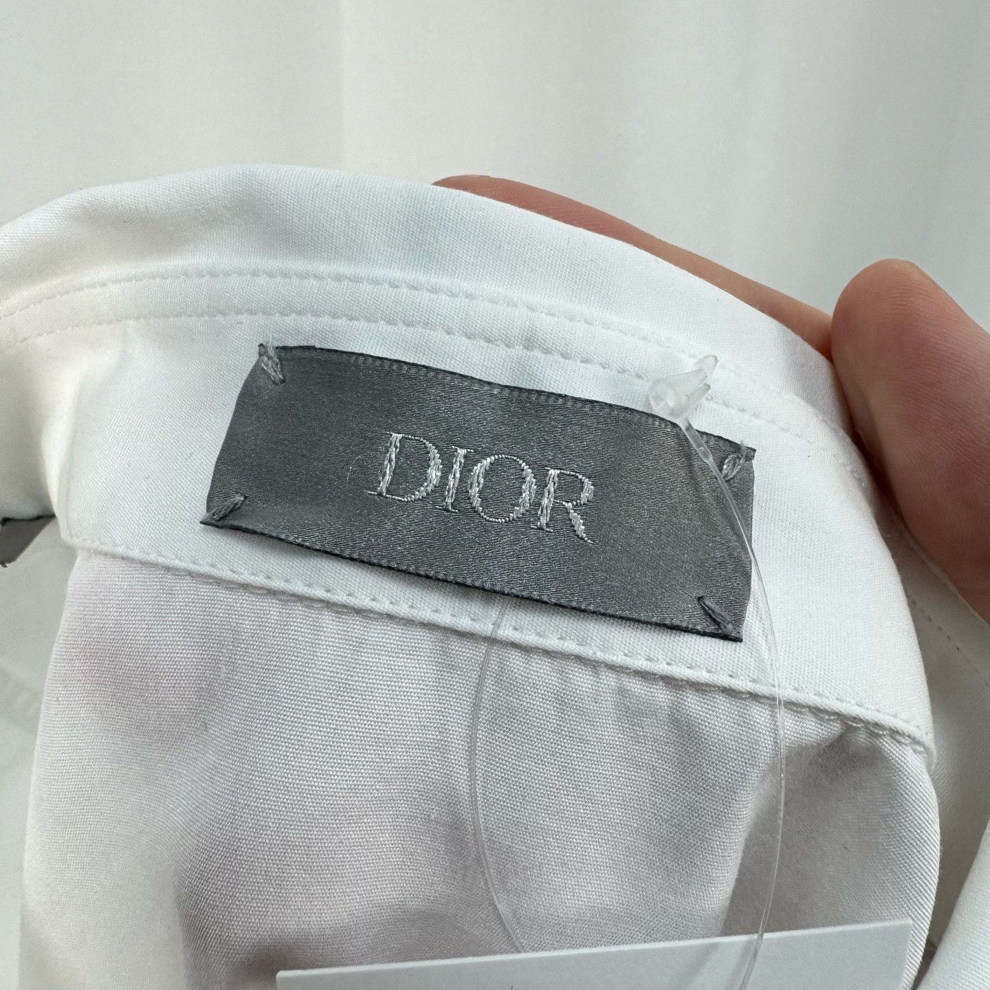 Dior Dior Embroidered Script Logo Shirt 38 Size US S / EU 44-46 / 1 - 6 Thumbnail