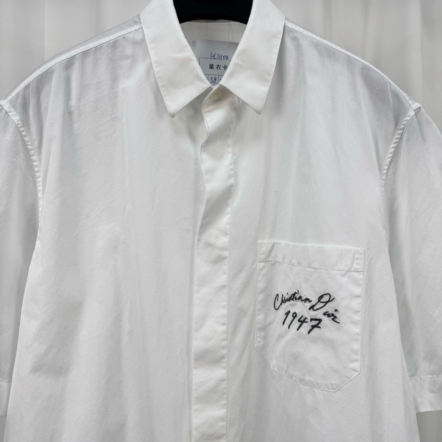 Dior Dior Embroidered Script Logo Shirt 38 Size US S / EU 44-46 / 1 - 4 Thumbnail